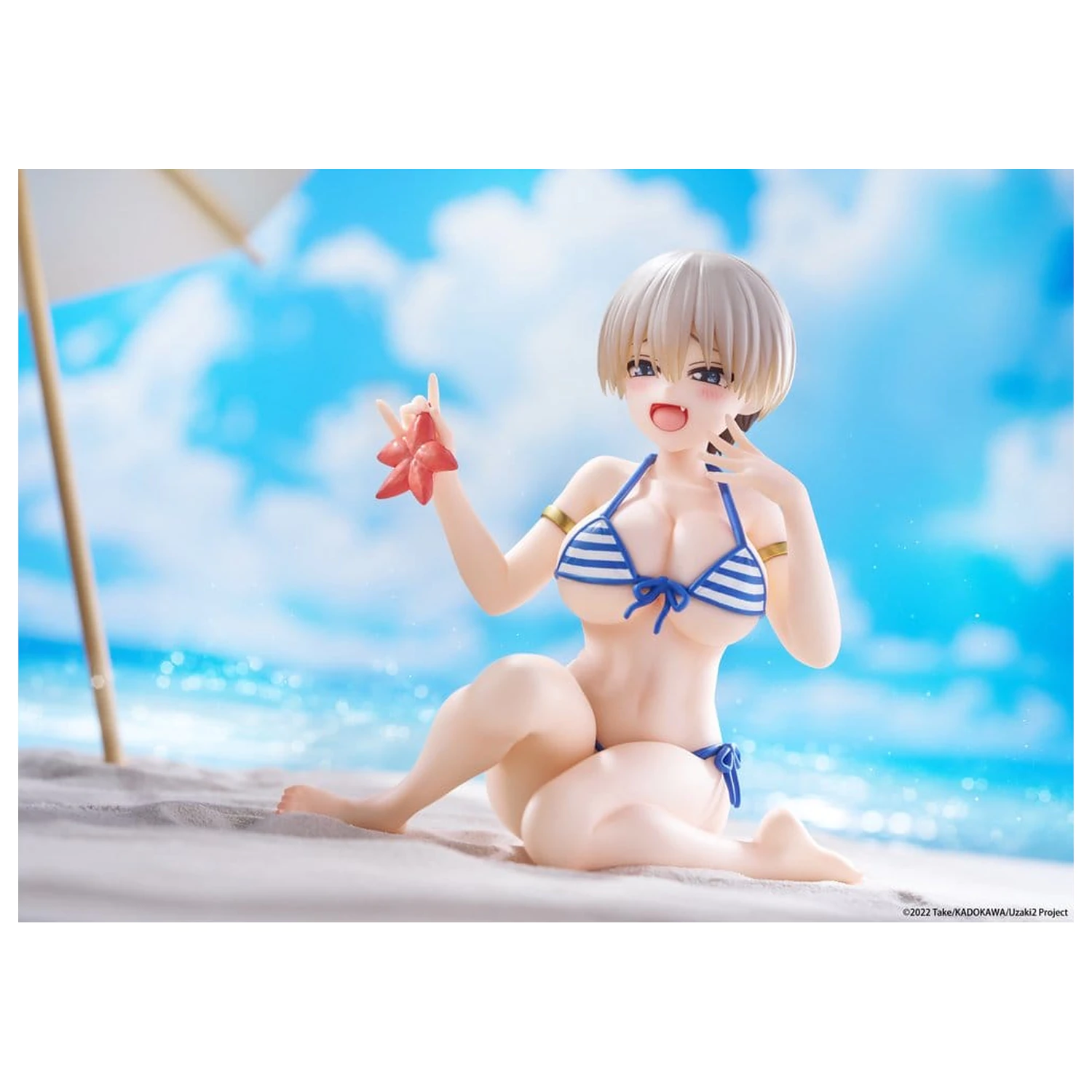Uzaki-chan Wants to Hang Out! Desktop Cute PVC figura Hana Uzaki (Swim wear Ver.) 13 cm fotografija proizvoda