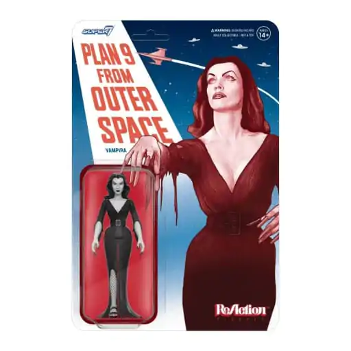 Vampira ReAction akcijska figura Wave 01 Vampira Plan 9 Grayscale 10 cm fotografija proizvoda