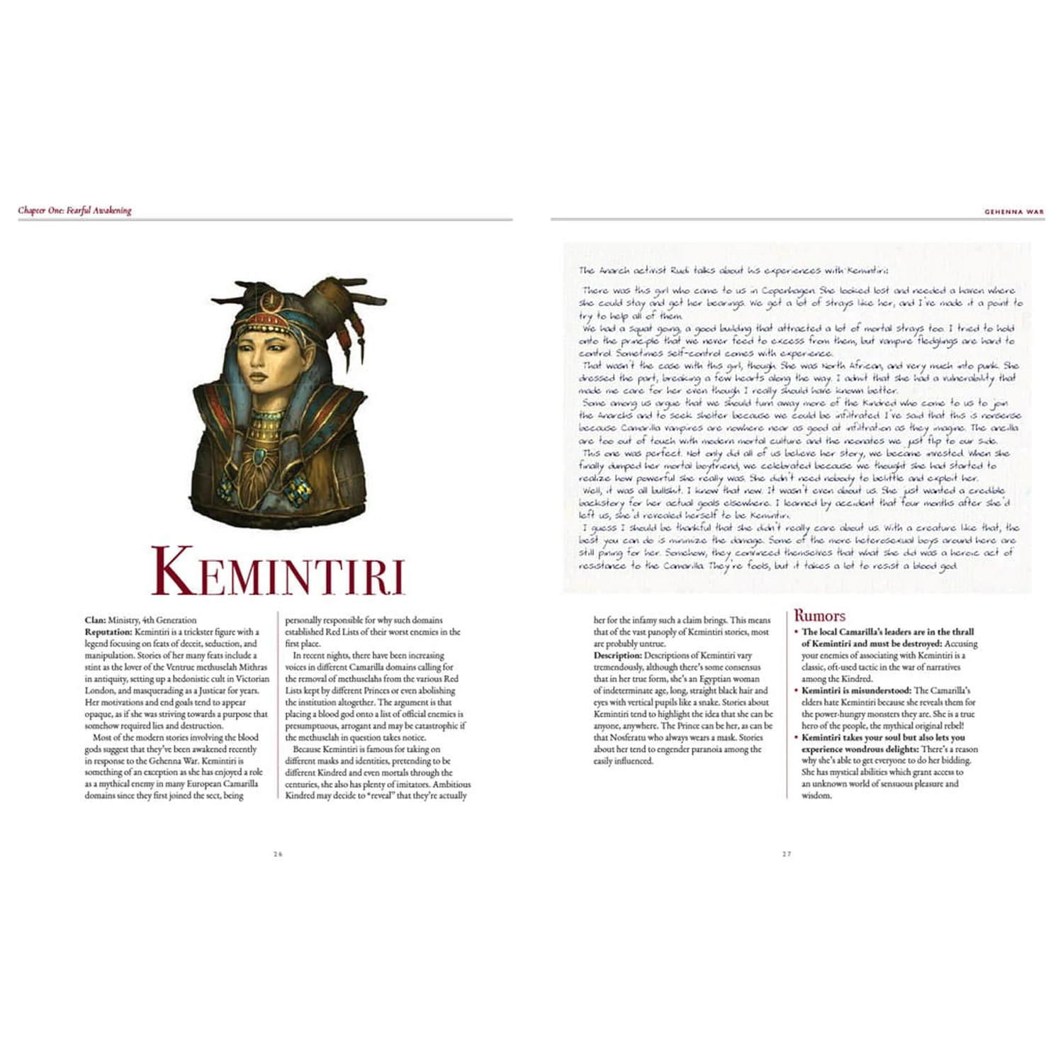 Vampire: The Masquerade 5th Edition RPG knjiga Gehenna War Sourcebook *engleska verzija* fotografija proizvoda