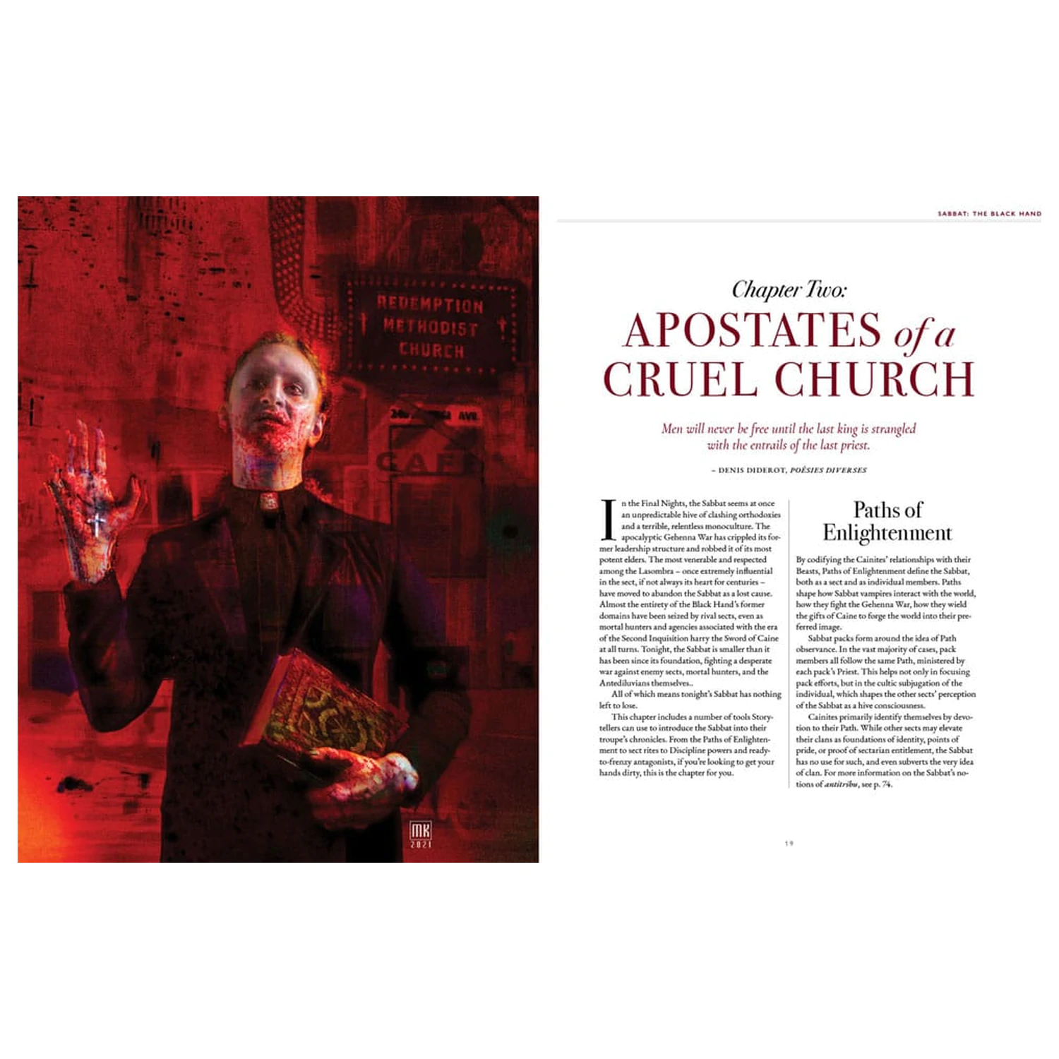 Vampire: The Masquerade 5th Edition RPG knjiga Sabbat: The Black Hand Sourcebook *Engleska verzija* fotografija proizvoda