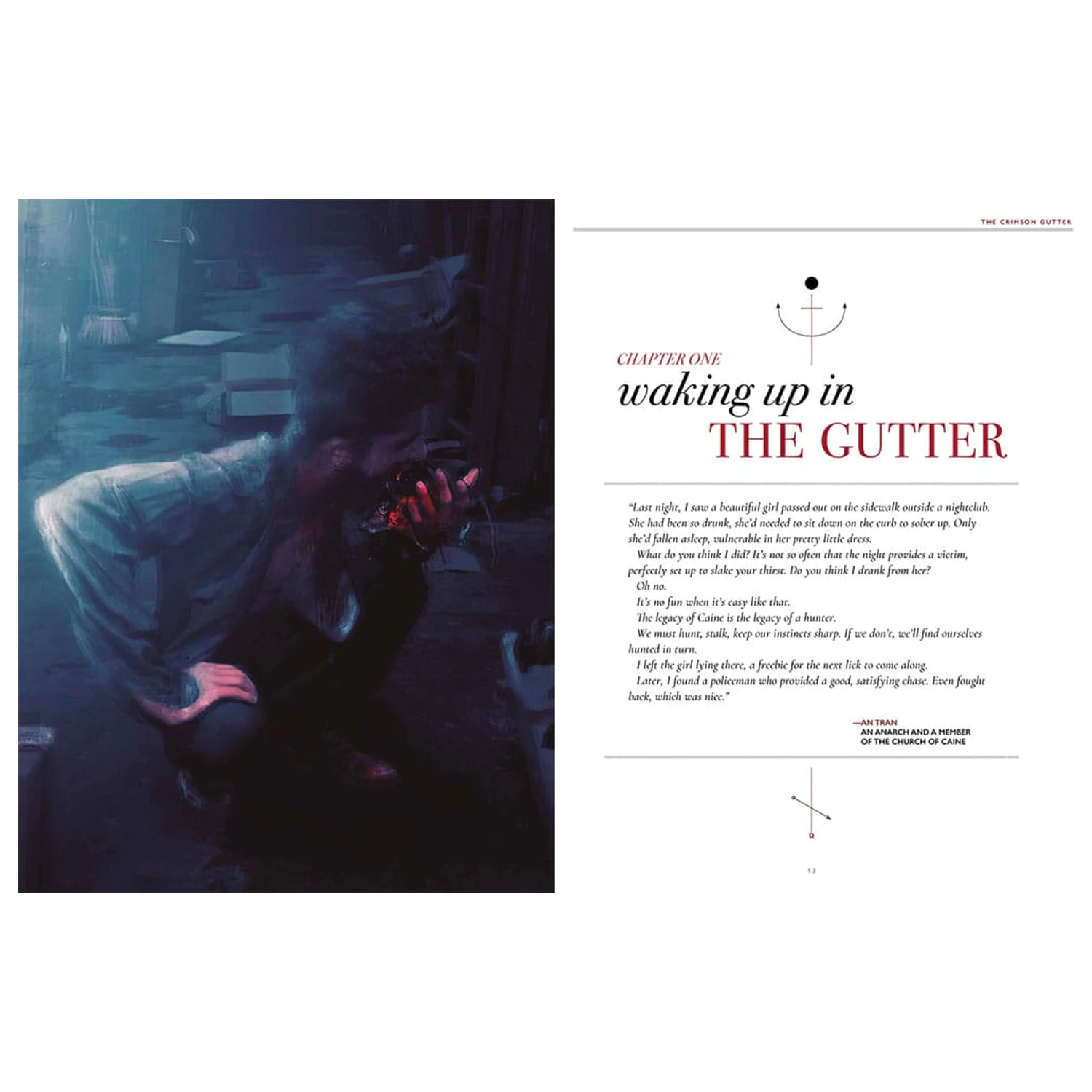 Vampire: The Masquerade 5th Edition RPG knjiga The Crimson Gutter Chronicle Book *Englische Version* fotografija proizvoda