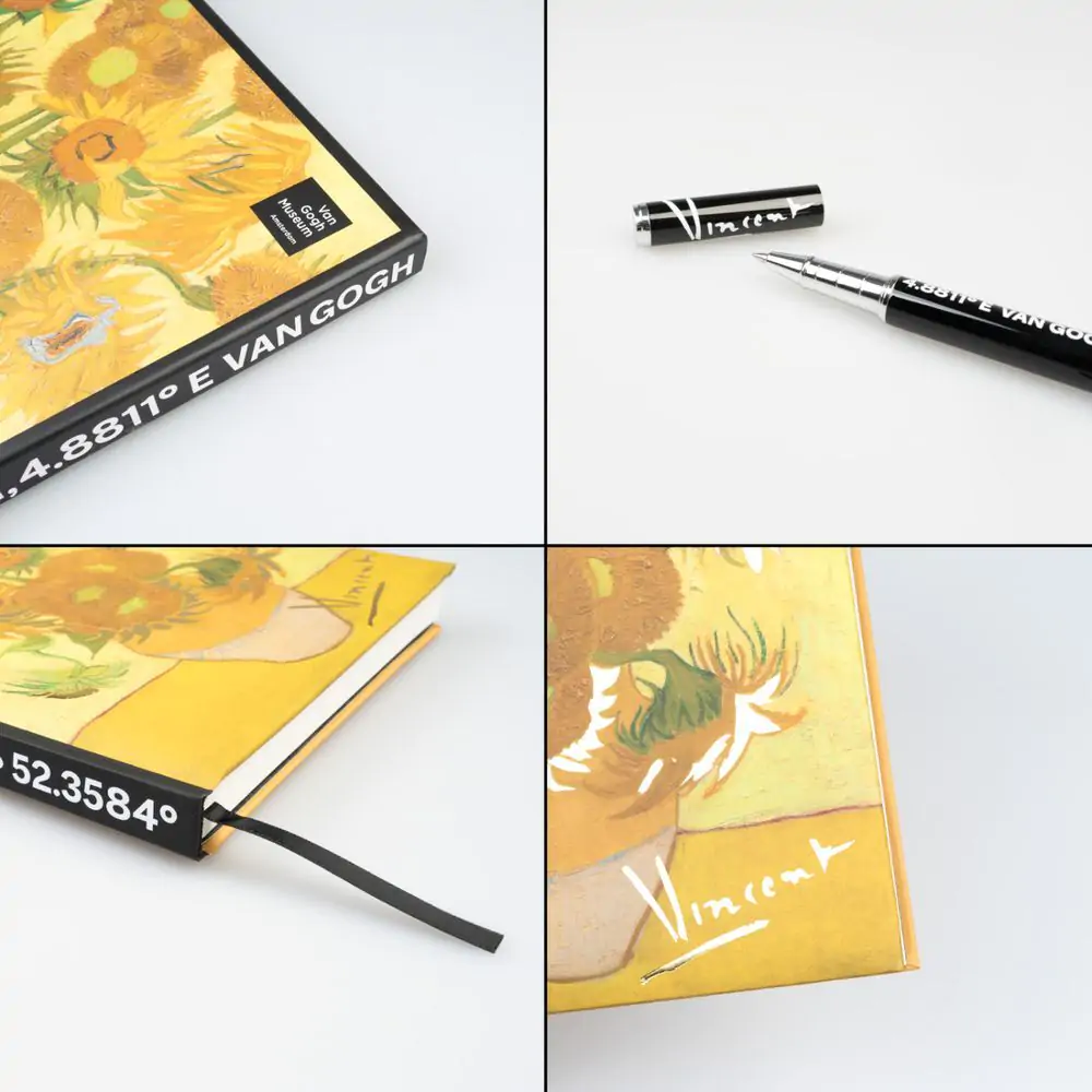 Van Gogh Museum A5 premium bilježnica + set kemijske olovke fotografija proizvoda