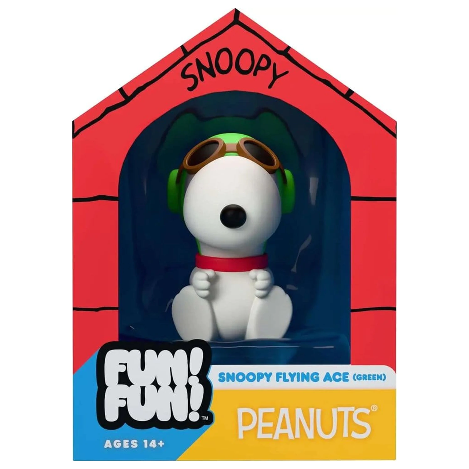 Vintage Peanuts Fun! Fun! Mini figurica Snoopy (Green Hat Flying Ace) fotografija proizvoda