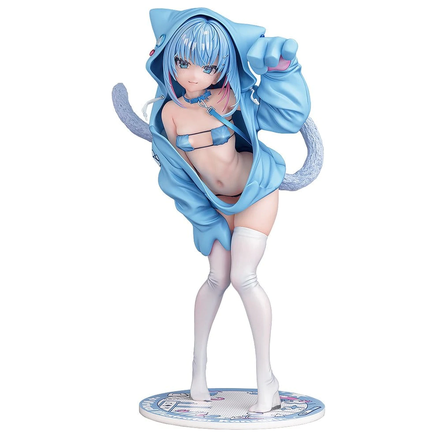 Virtual illustrator Kanzarin PVC figura 1/6 kanzarin-chan: Cat-Eared Hoodie Ver. 26 cm fotografija proizvoda