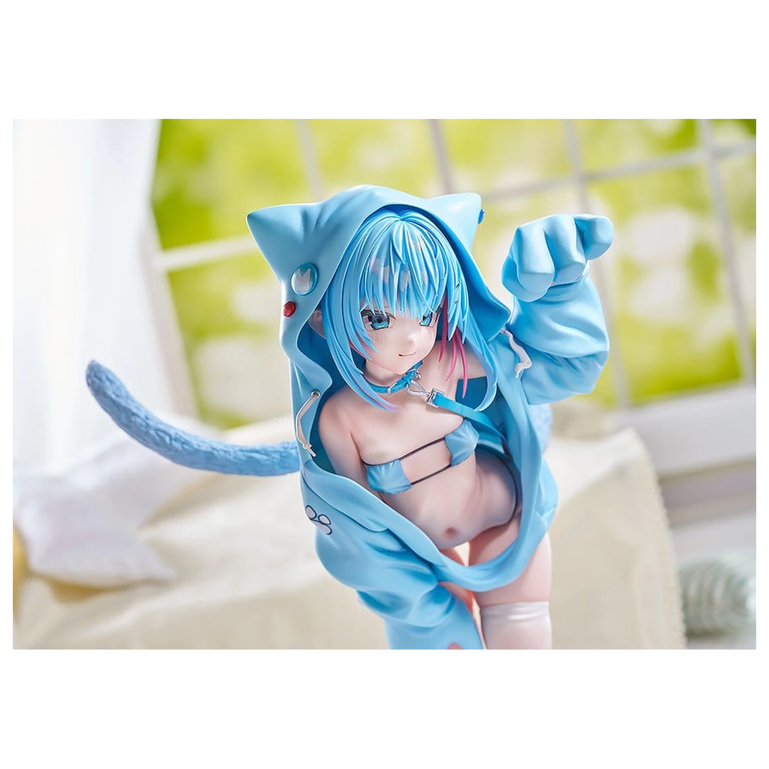 Virtual illustrator Kanzarin PVC figura 1/6 kanzarin-chan: Cat-Eared Hoodie Ver. 26 cm fotografija proizvoda
