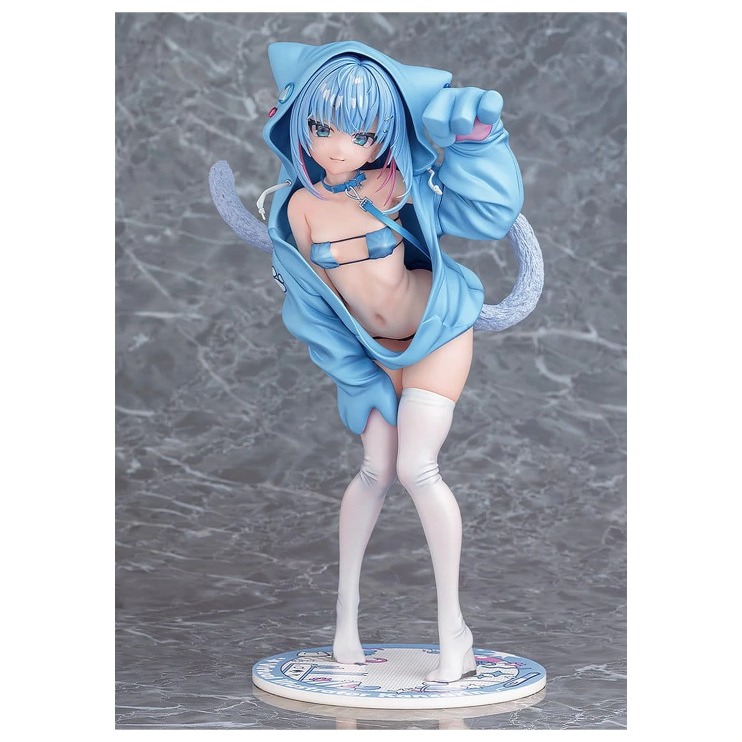 Virtual illustrator Kanzarin PVC figura 1/6 kanzarin-chan: Cat-Eared Hoodie Ver. 26 cm fotografija proizvoda