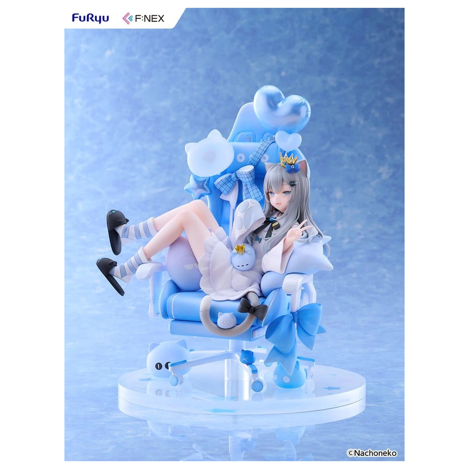 Virtual YouTuber F:NEX PVC figura 1/7 Nachoneko Birthday Ver. 24 cm fotografija proizvoda