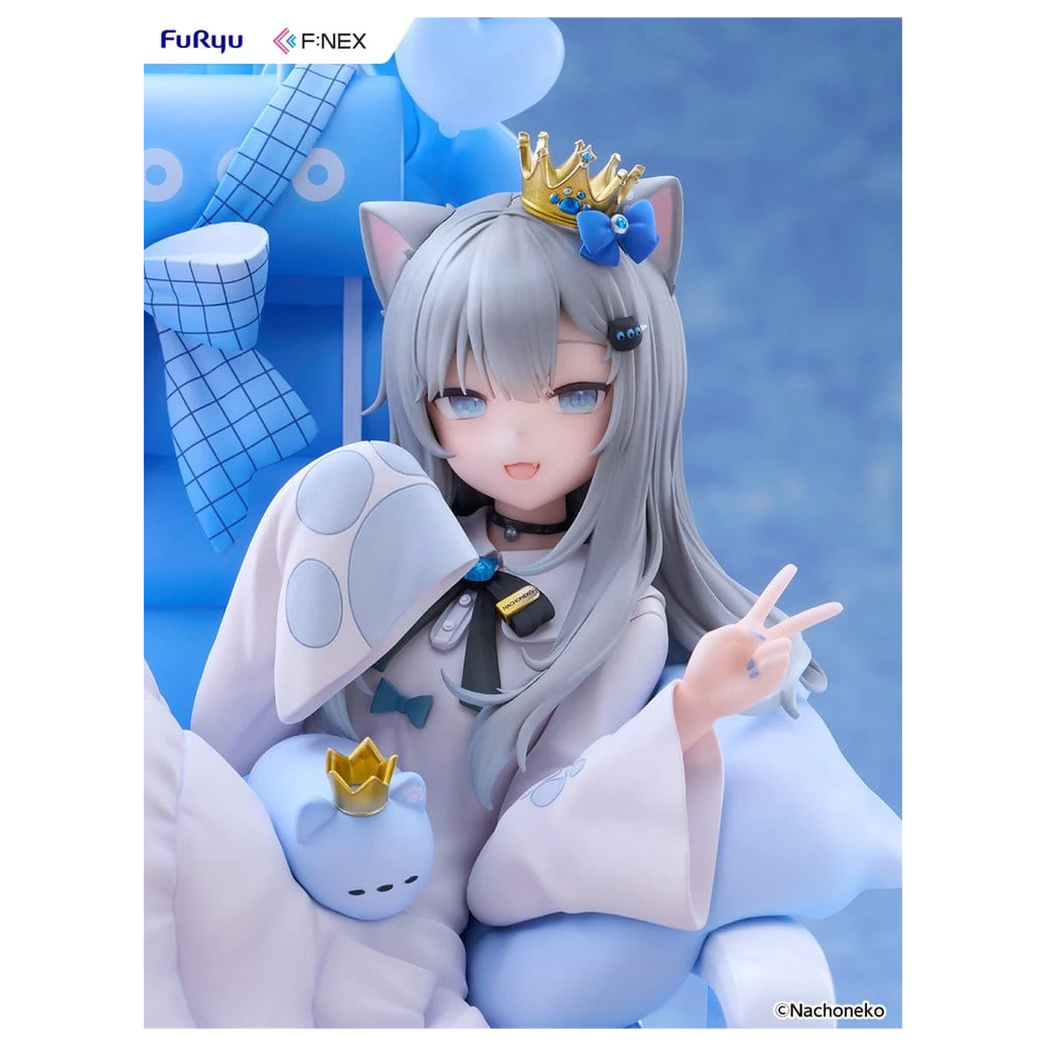 Virtual YouTuber F:NEX PVC figura 1/7 Nachoneko Birthday Ver. 24 cm fotografija proizvoda
