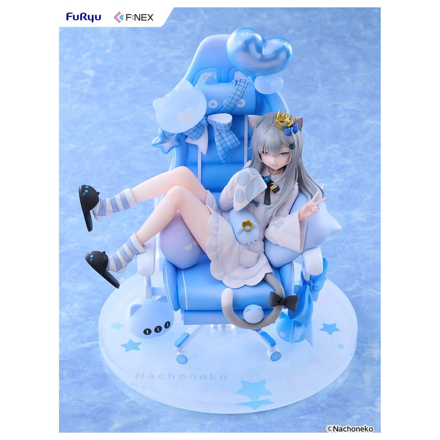 Virtual YouTuber F:NEX PVC figura 1/7 Nachoneko Birthday Ver. 24 cm fotografija proizvoda