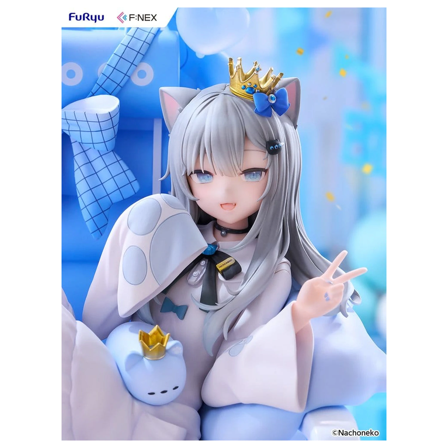 Virtual YouTuber F:NEX PVC figura 1/7 Nachoneko Birthday Ver. 24 cm fotografija proizvoda