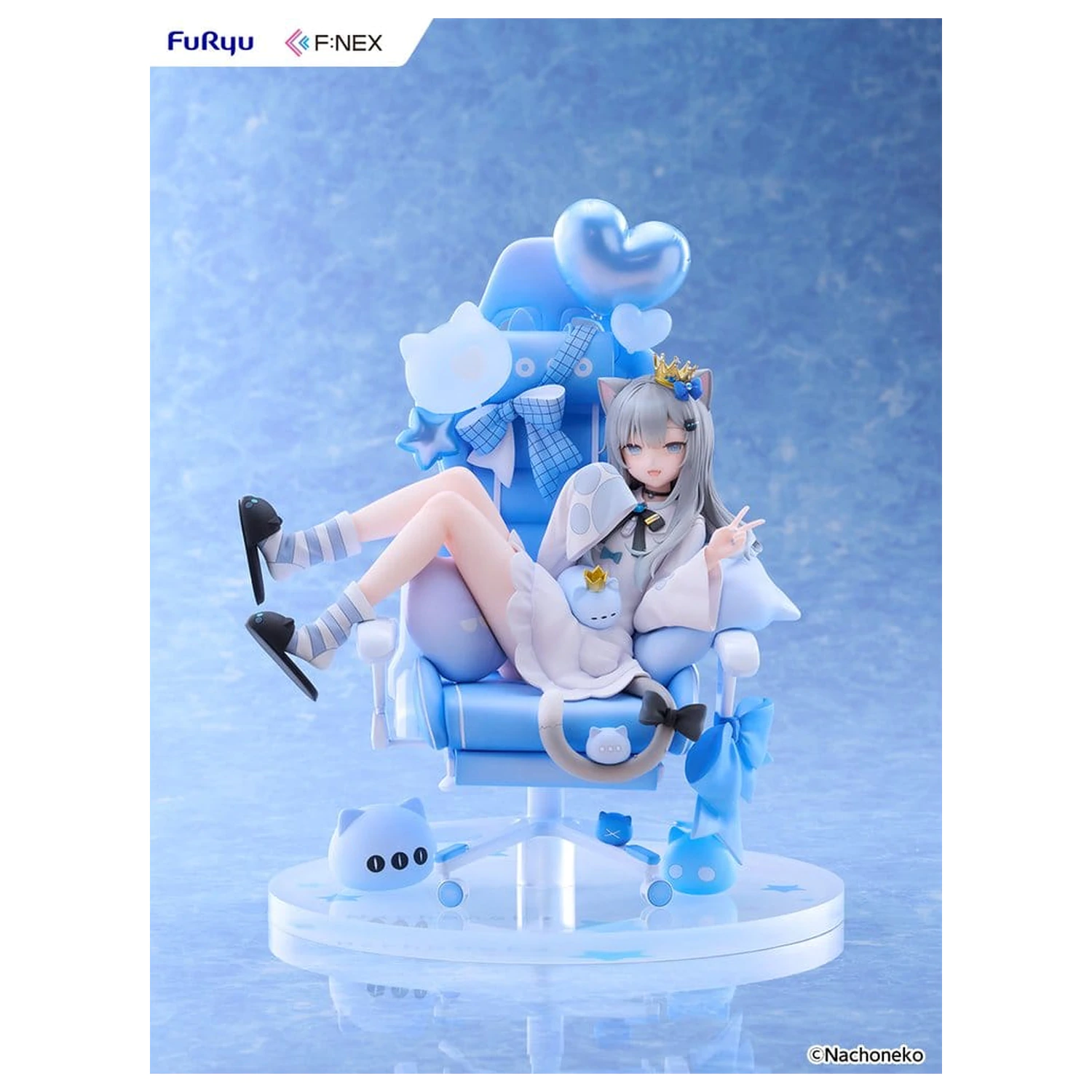 Virtual YouTuber F:NEX PVC figura 1/7 Nachoneko Birthday Ver. 24 cm fotografija proizvoda