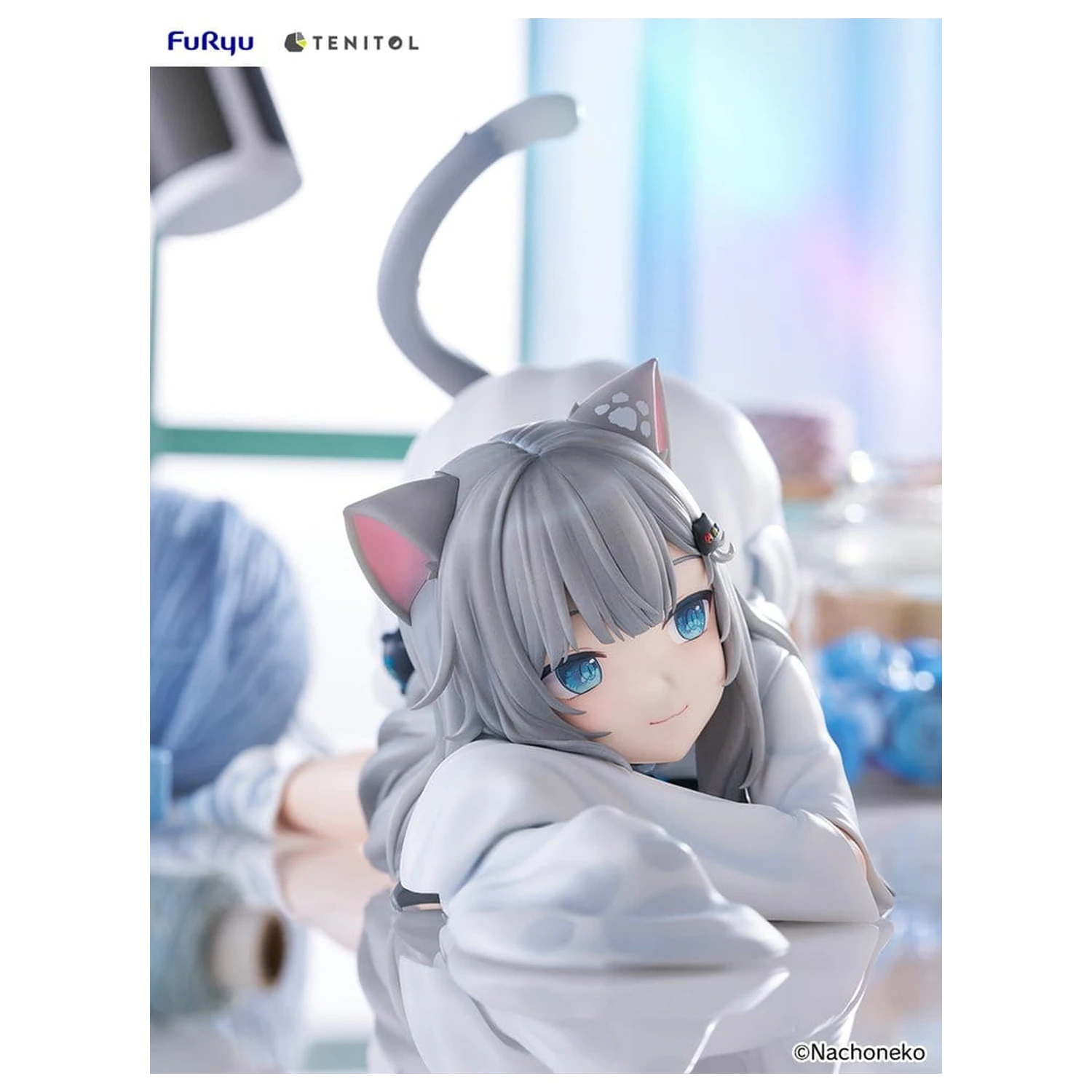 Virtual Youtuber Tenitol Big Noodle Stopper PVC figura Nachoneko 18 cm fotografija proizvoda