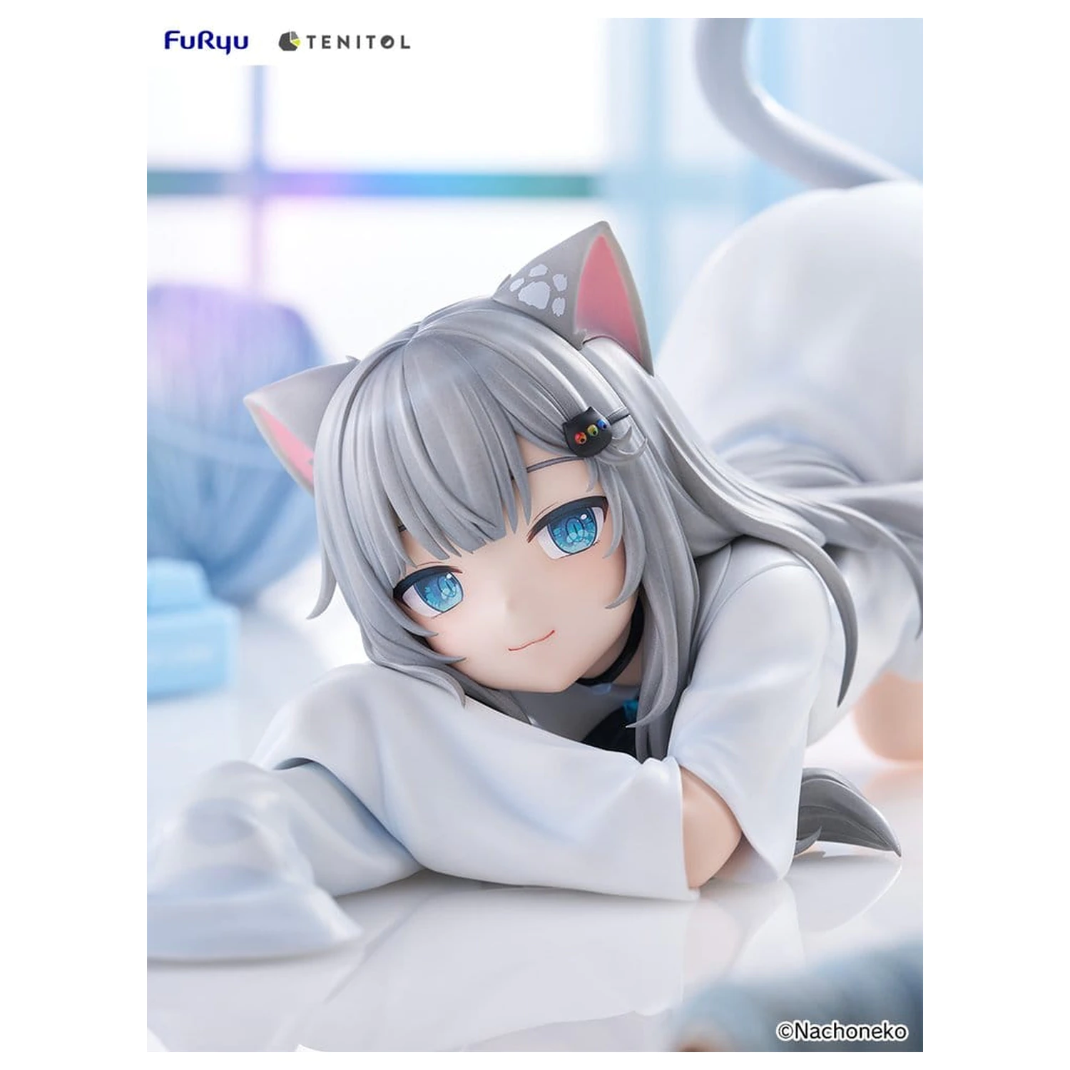 Virtual Youtuber Tenitol Big Noodle Stopper PVC figura Nachoneko 18 cm fotografija proizvoda
