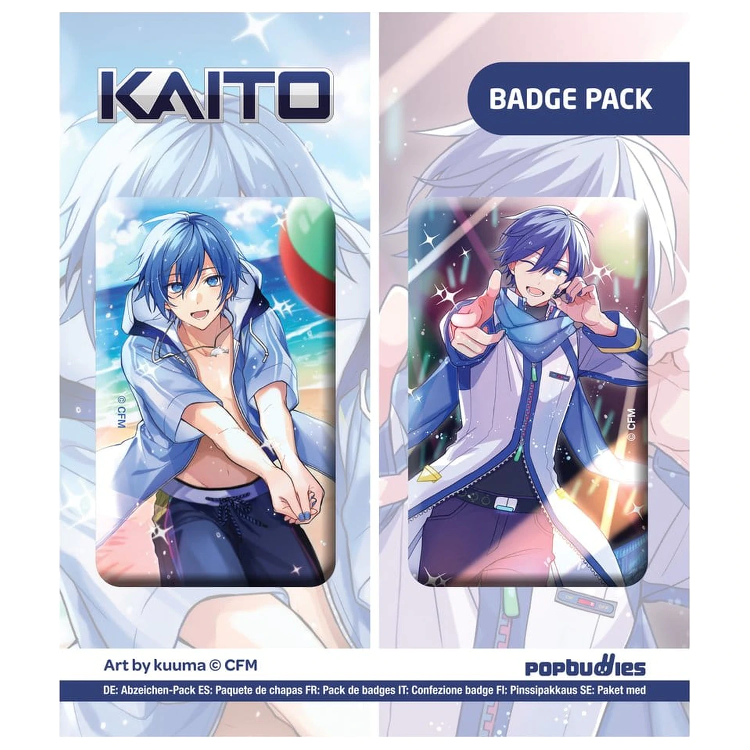 Vocaloid gumb 2-Pack Kaito (Art by kuuma) fotografija proizvoda