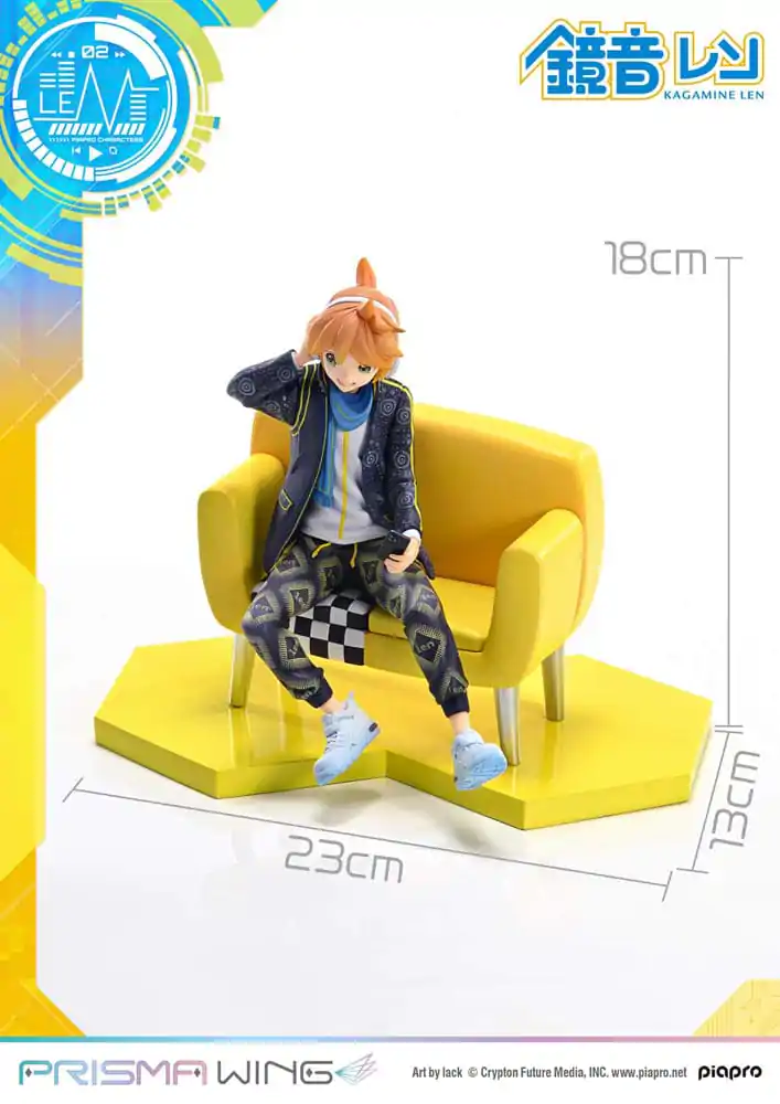 Vocaloid Piapro Characters Prisma Wing PVC Kip 1/7 Kagamine Len (Art by lack) 18 cm fotografija proizvoda