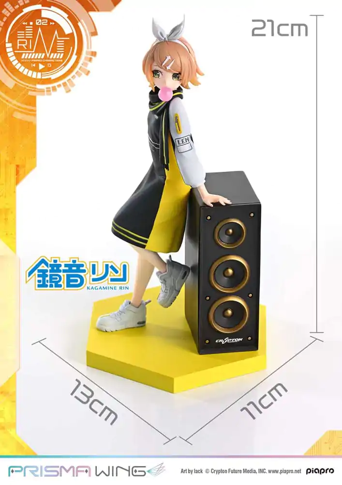 Vocaloid Piapro Characters Prisma Wing PVC kip 1/7 Kagamine Rin (Art by lack) 21 cm fotografija proizvoda