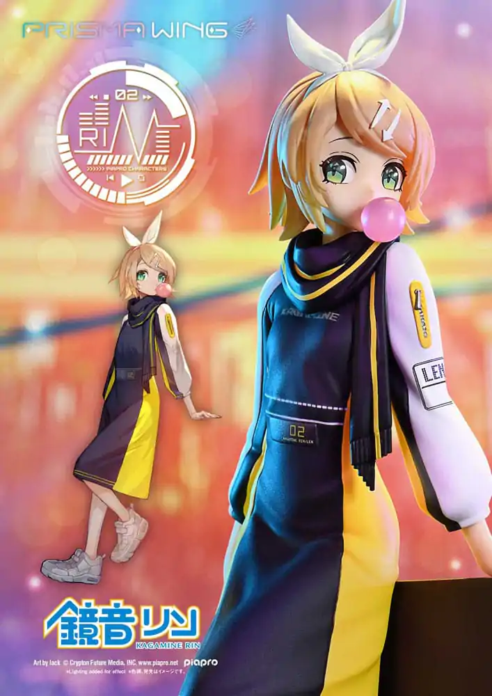 Vocaloid Piapro Characters Prisma Wing PVC kip 1/7 Kagamine Rin (Art by lack) 21 cm fotografija proizvoda