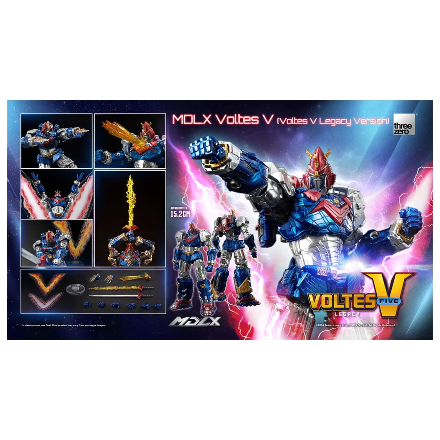 Voltes V MDLX akcijska figura Cliffjumper (Voltes V Legacy Version) 15 cm fotografija proizvoda