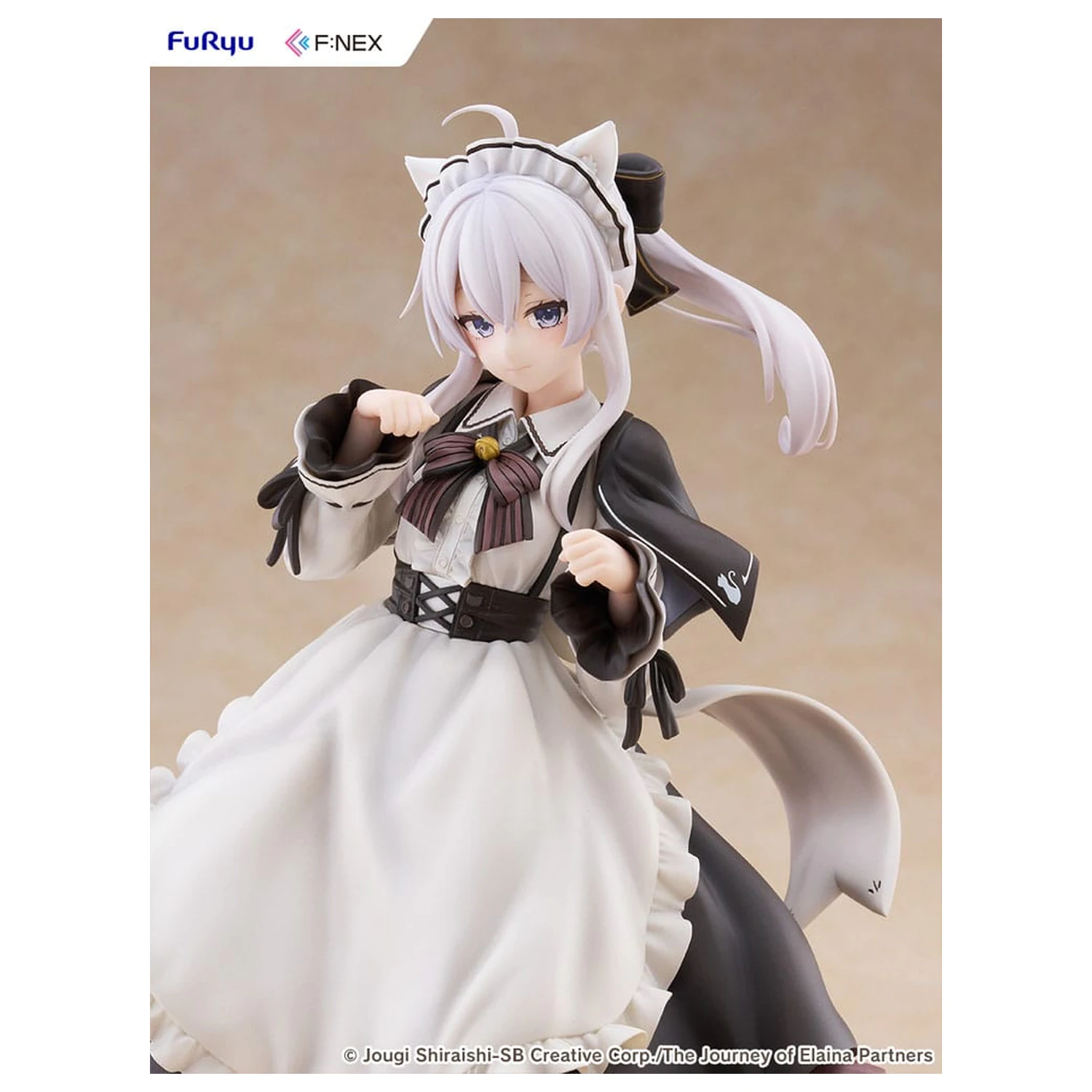 Wandering Witch: The Journey of Elaina F:NEX PVC Statua 1/7 Elaina Maida kostim s mačjim ušima Verzija 24 cm fotografija proizvoda