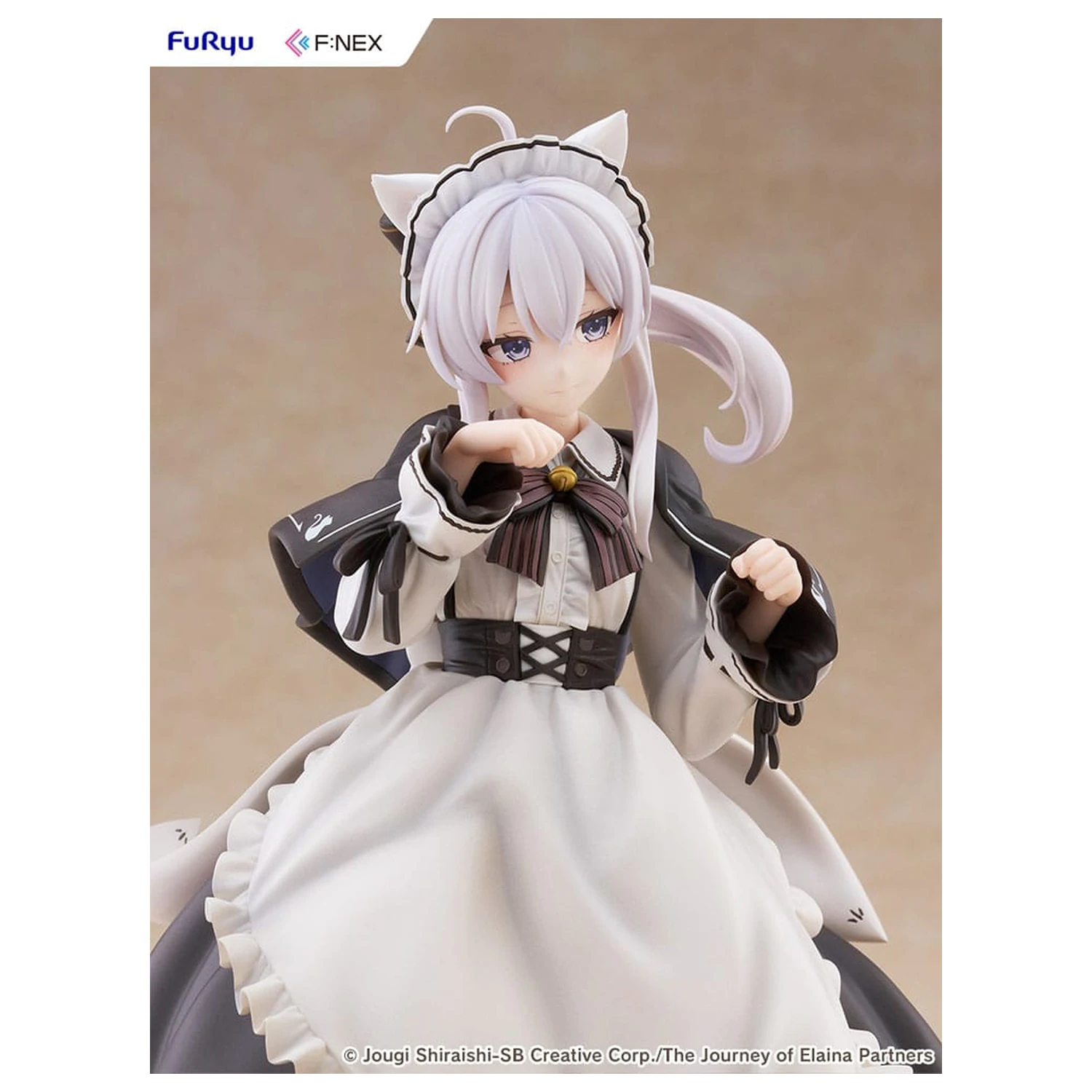 Wandering Witch: The Journey of Elaina F:NEX PVC Statua 1/7 Elaina Maida kostim s mačjim ušima Verzija 24 cm fotografija proizvoda
