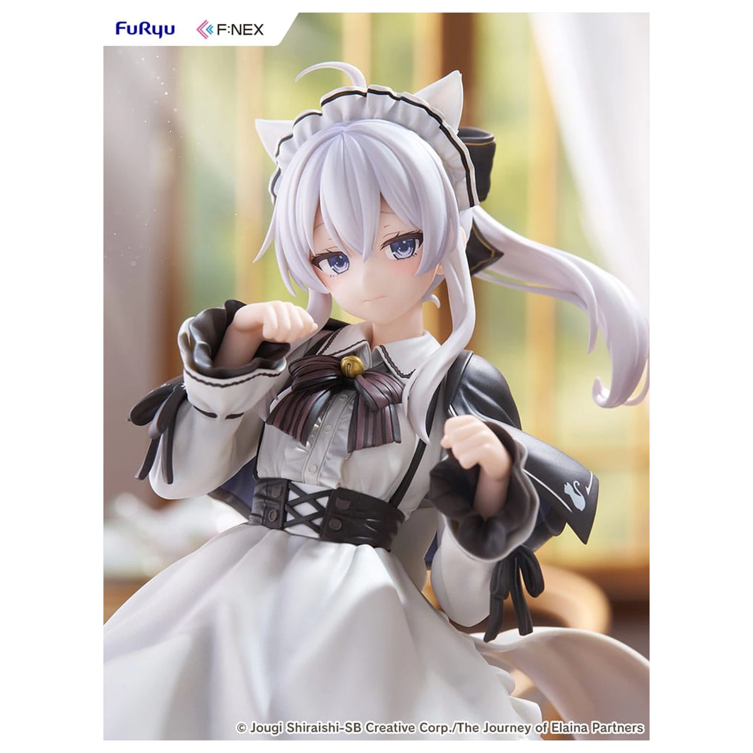 Wandering Witch: The Journey of Elaina F:NEX PVC Statua 1/7 Elaina Maida kostim s mačjim ušima Verzija 24 cm fotografija proizvoda