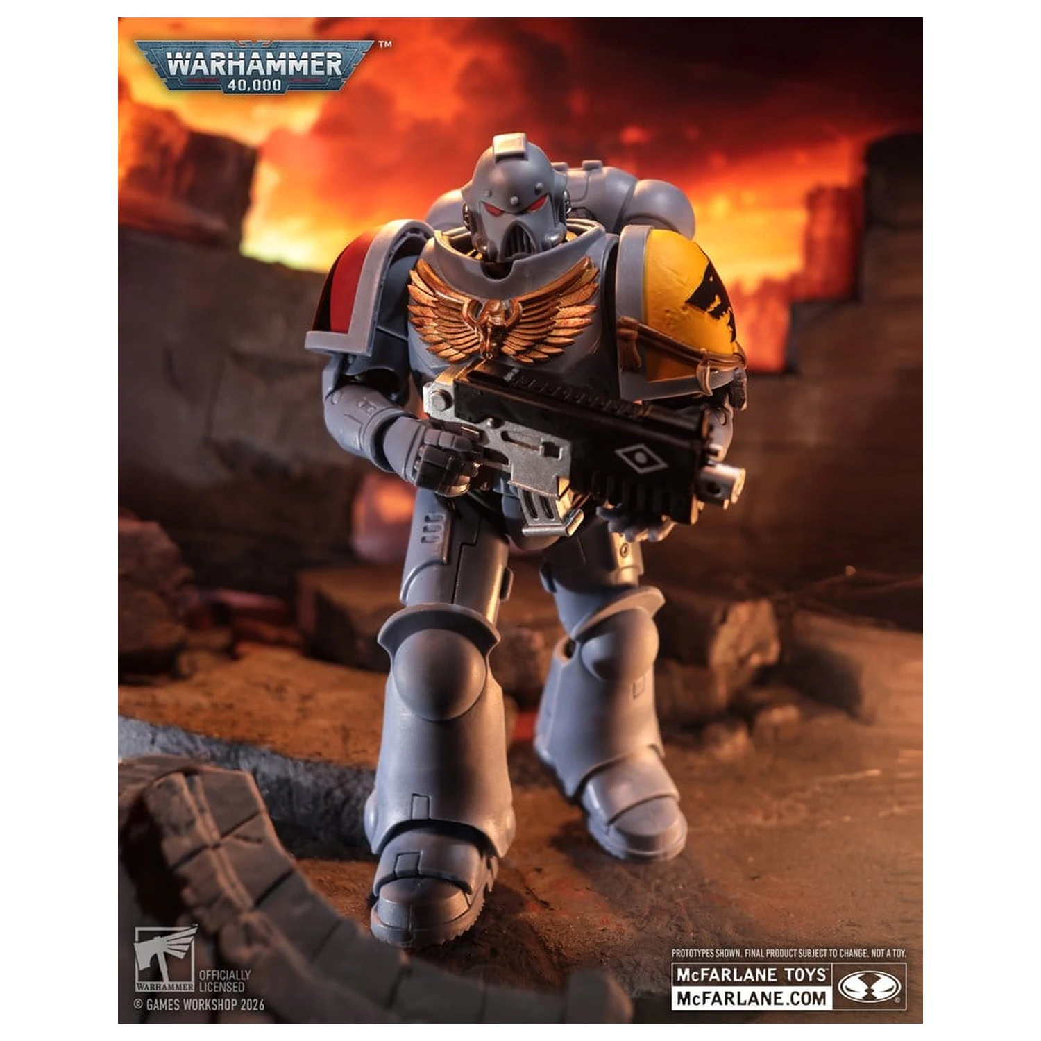 Warhammer 40,000 Akcijska figura Grey Hunter (Space Wolves) 18 cm fotografija proizvoda