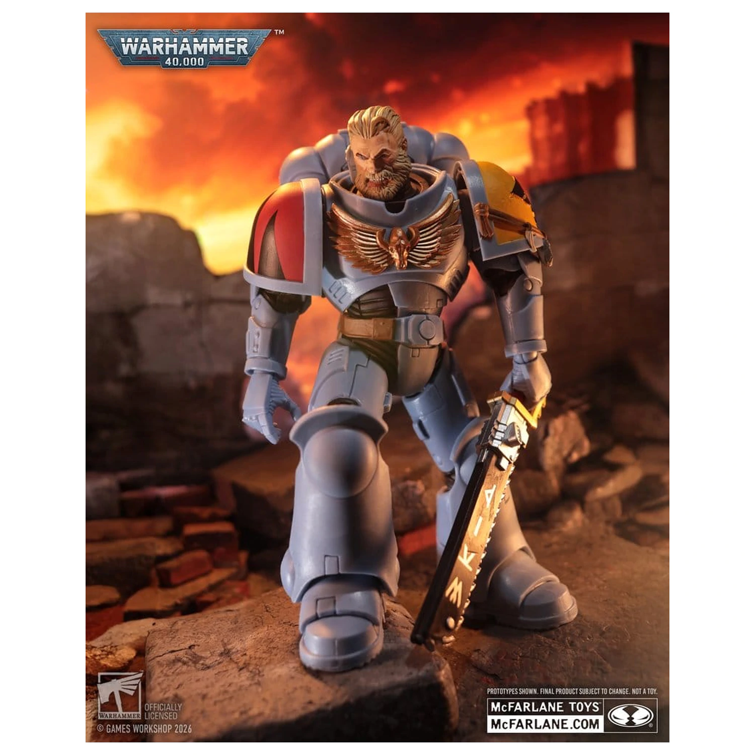 Warhammer 40,000 Akcijska figura Grey Hunter (Space Wolves) 18 cm fotografija proizvoda