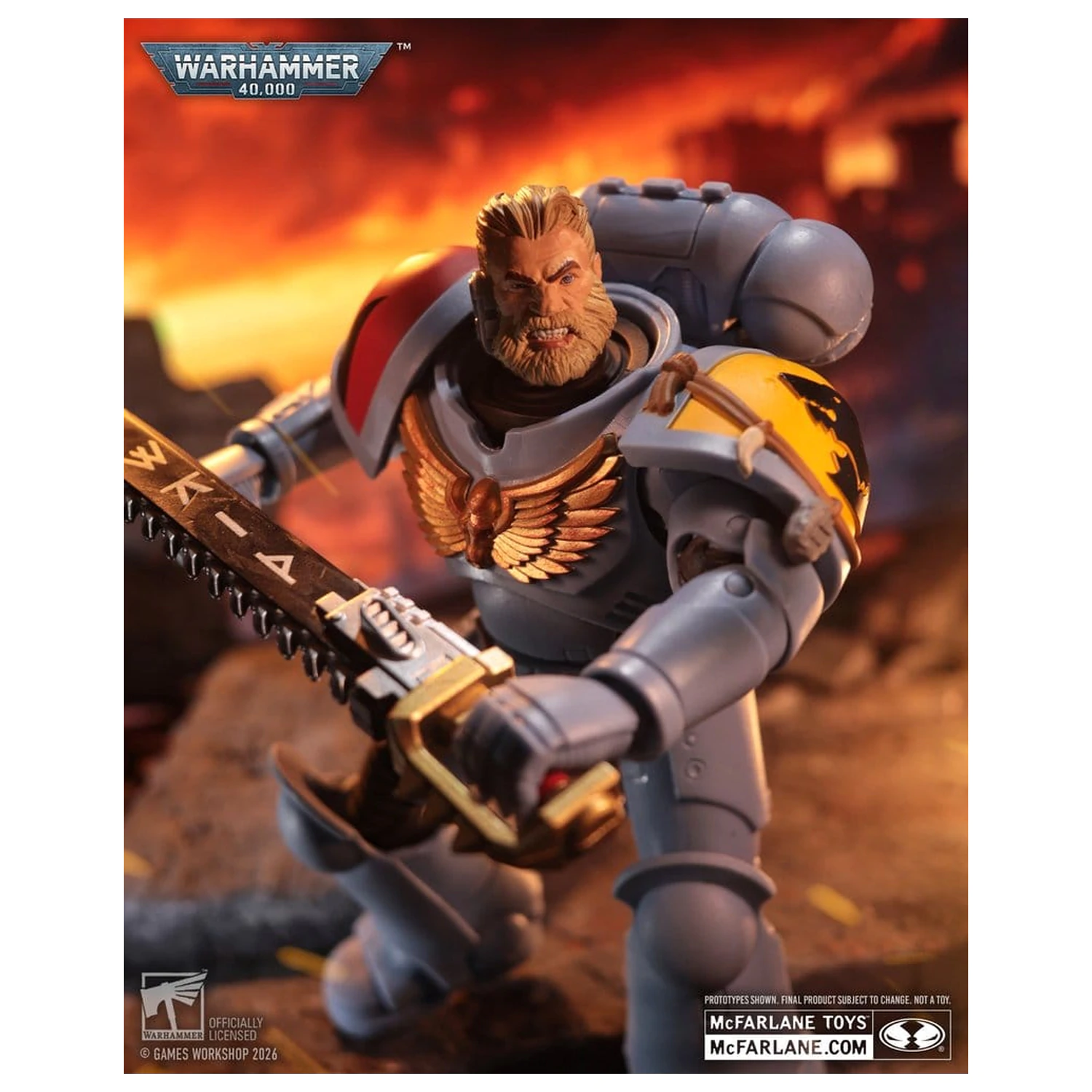 Warhammer 40,000 Akcijska figura Grey Hunter (Space Wolves) 18 cm fotografija proizvoda