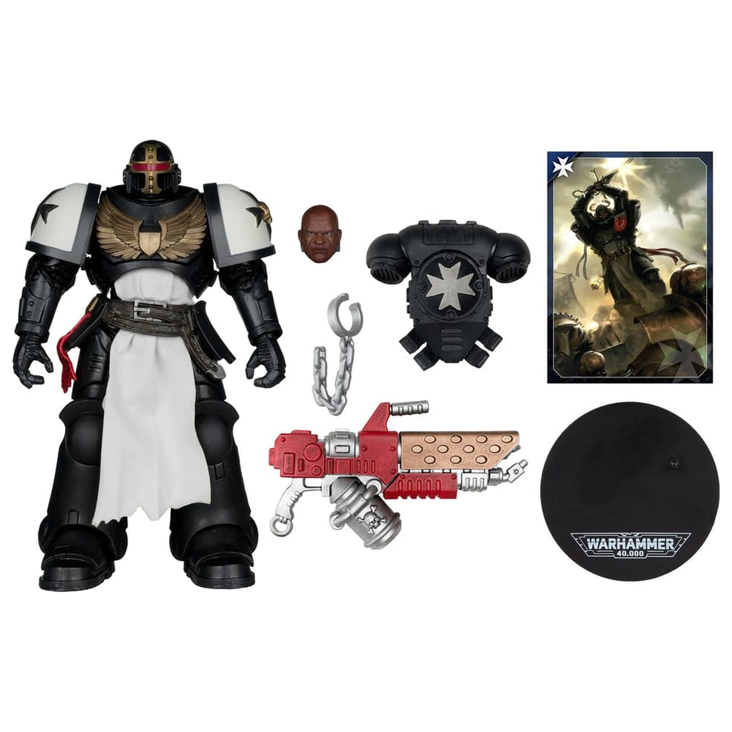 Warhammer 40,000 Akcijska figura Primaris Crusader (Black Templars) 18 cm fotografija proizvoda