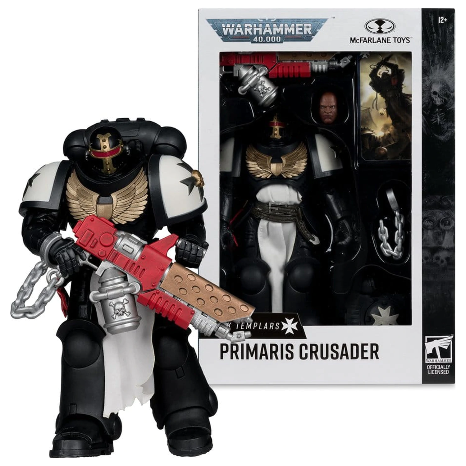 Warhammer 40,000 Akcijska figura Primaris Crusader (Black Templars) 18 cm fotografija proizvoda