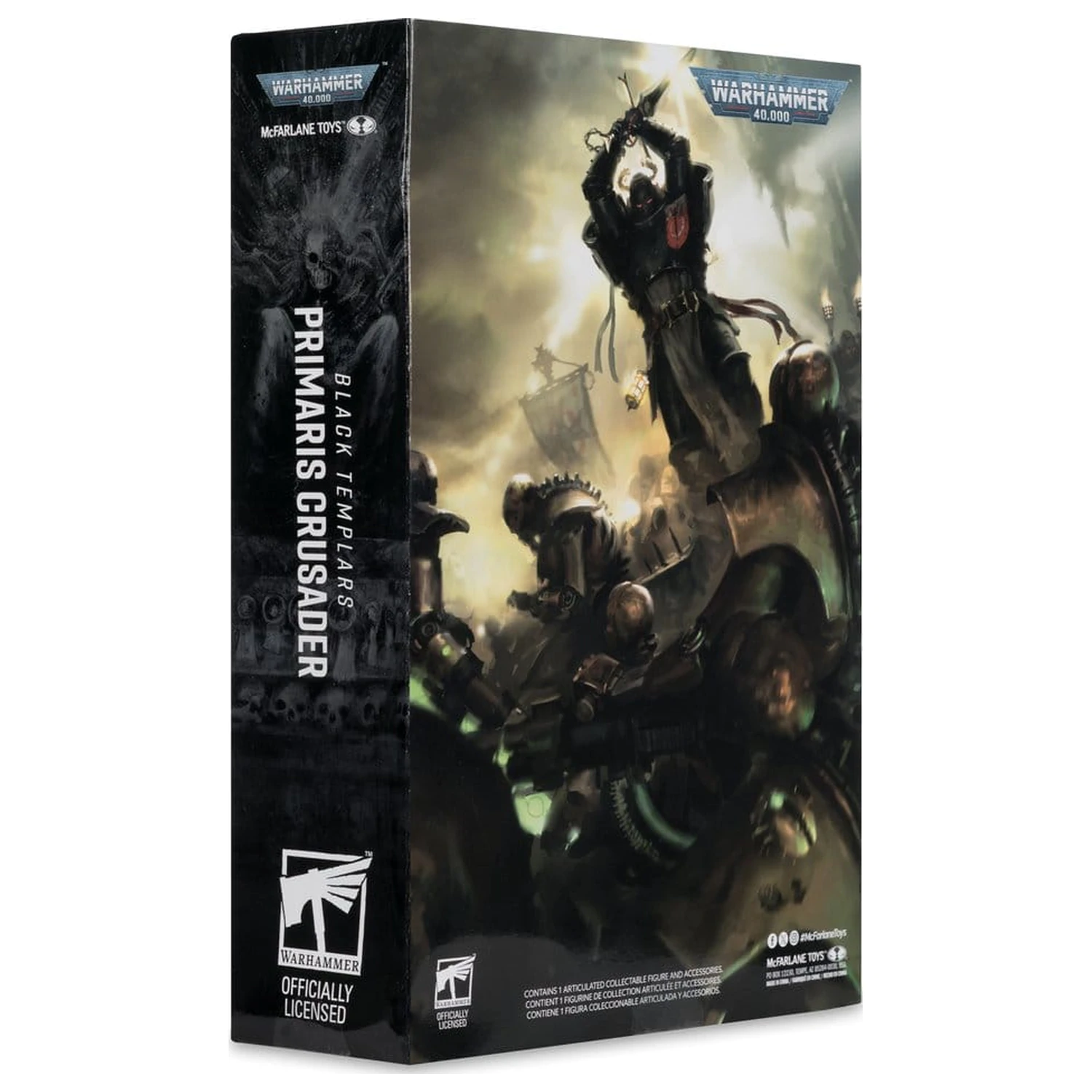Warhammer 40,000 Akcijska figura Primaris Crusader (Black Templars) 18 cm fotografija proizvoda