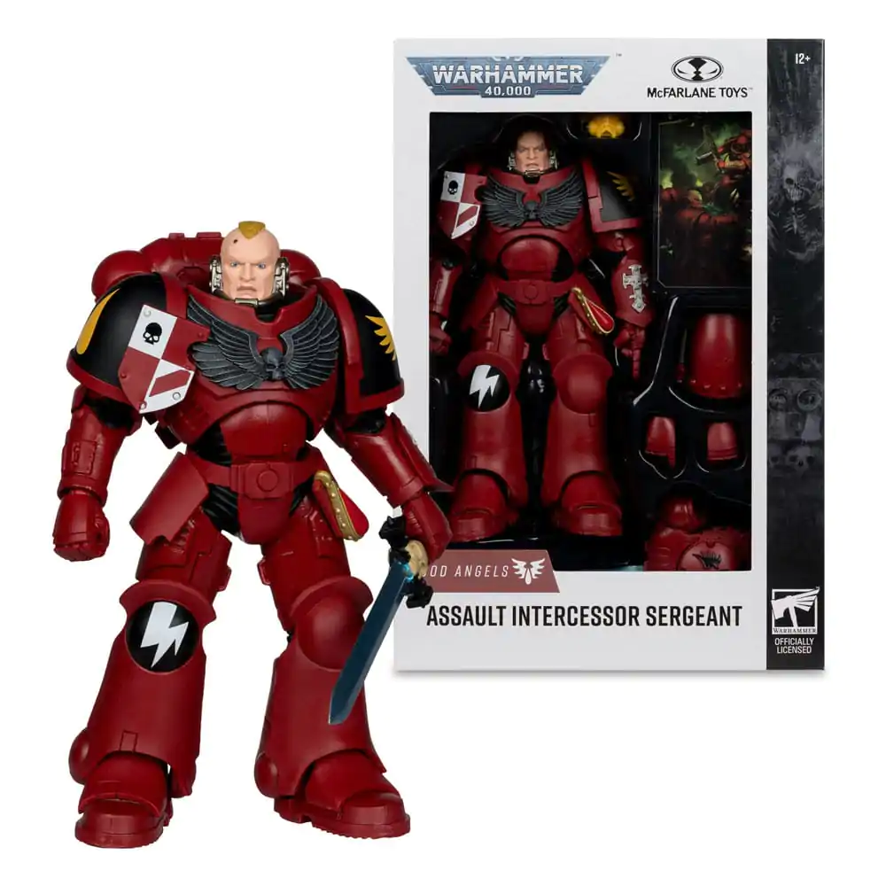 Warhammer 40,000 Action Figura Assault Intercessor Sergeant (Blood Angel) 18 cm fotografija proizvoda