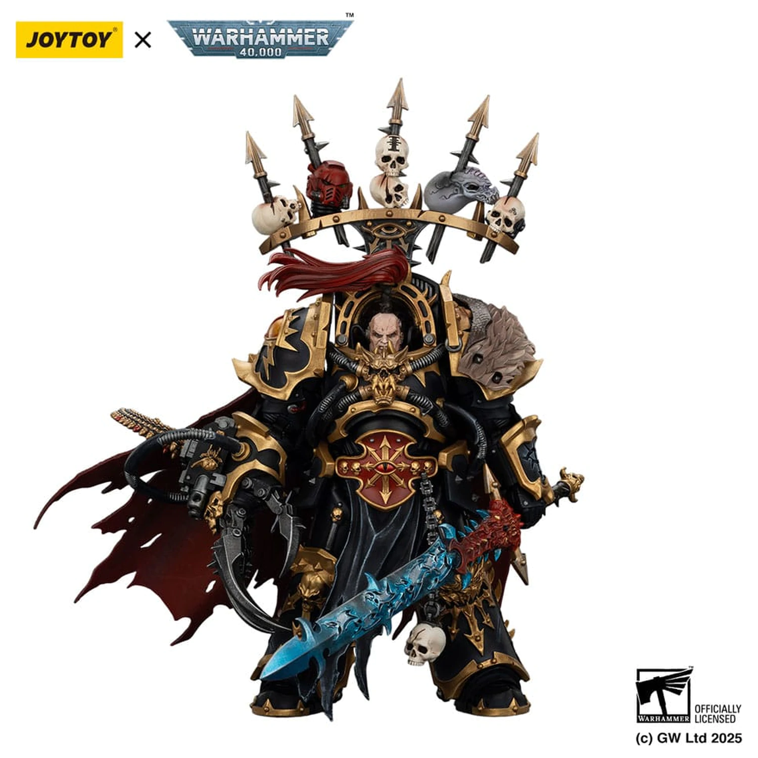 Warhammer 40,000 Action Figure  Black Legion Abaddon the Despoiler with Drach'nyen and the Talo 16 cm fotografija proizvoda
