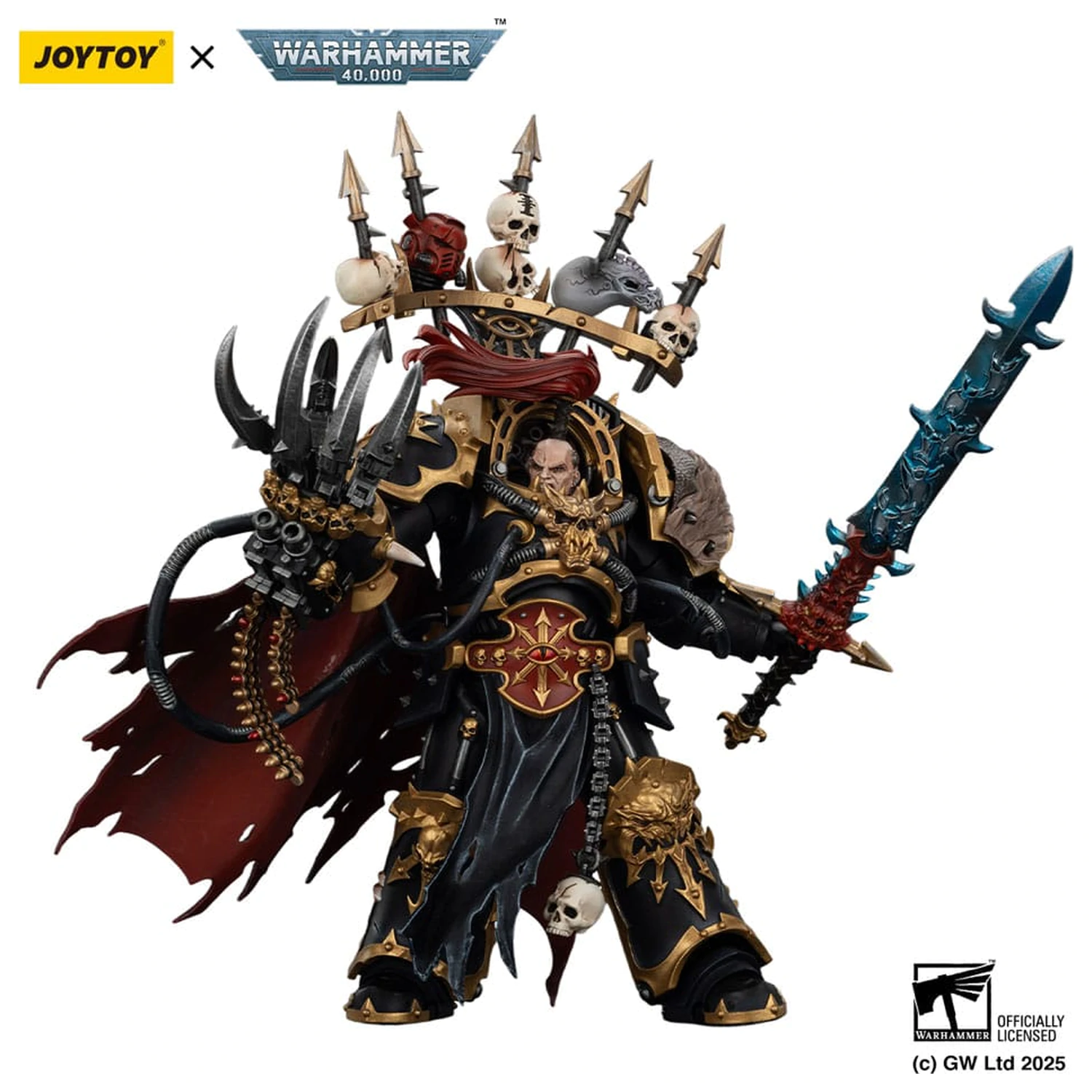 Warhammer 40,000 Action Figure  Black Legion Abaddon the Despoiler with Drach'nyen and the Talo 16 cm fotografija proizvoda