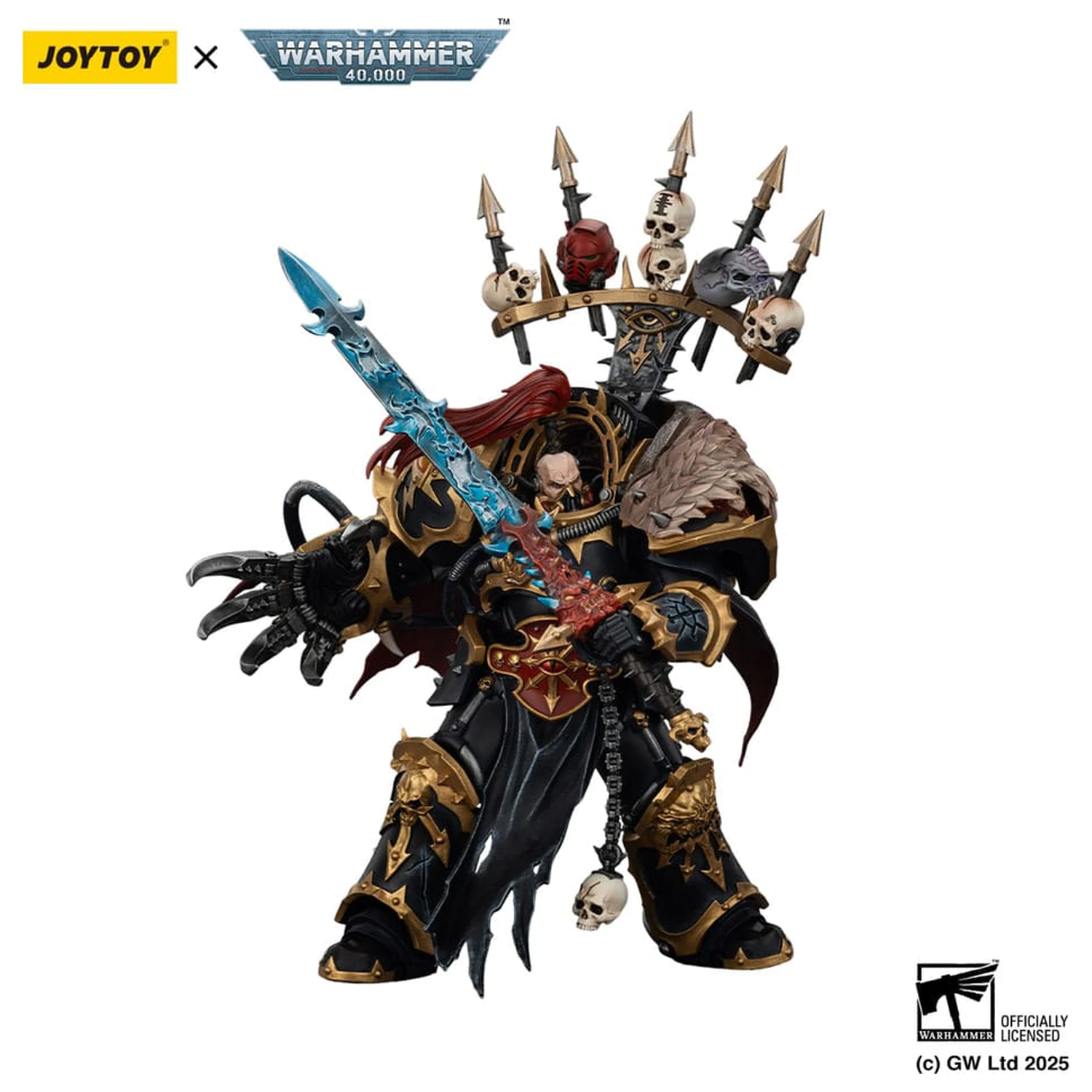Warhammer 40,000 Action Figure  Black Legion Abaddon the Despoiler with Drach'nyen and the Talo 16 cm fotografija proizvoda
