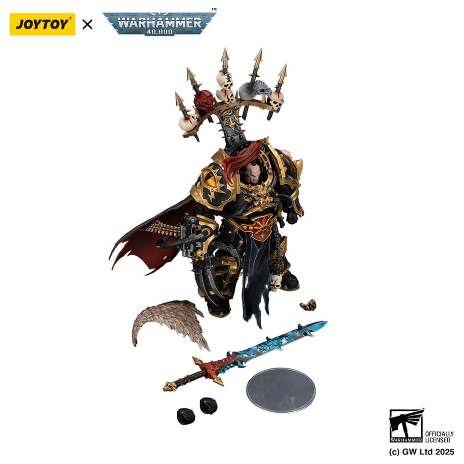 Warhammer 40,000 Action Figure  Black Legion Abaddon the Despoiler with Drach'nyen and the Talo 16 cm fotografija proizvoda