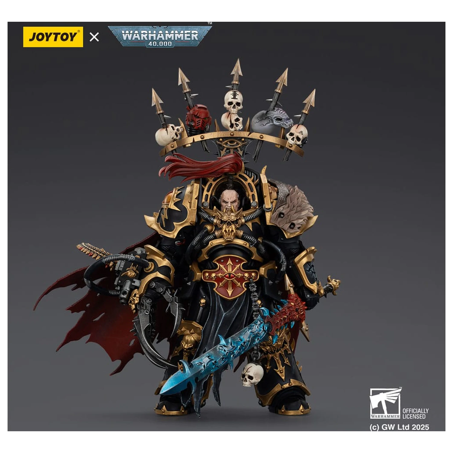 Warhammer 40,000 Action Figure  Black Legion Abaddon the Despoiler with Drach'nyen and the Talo 16 cm fotografija proizvoda