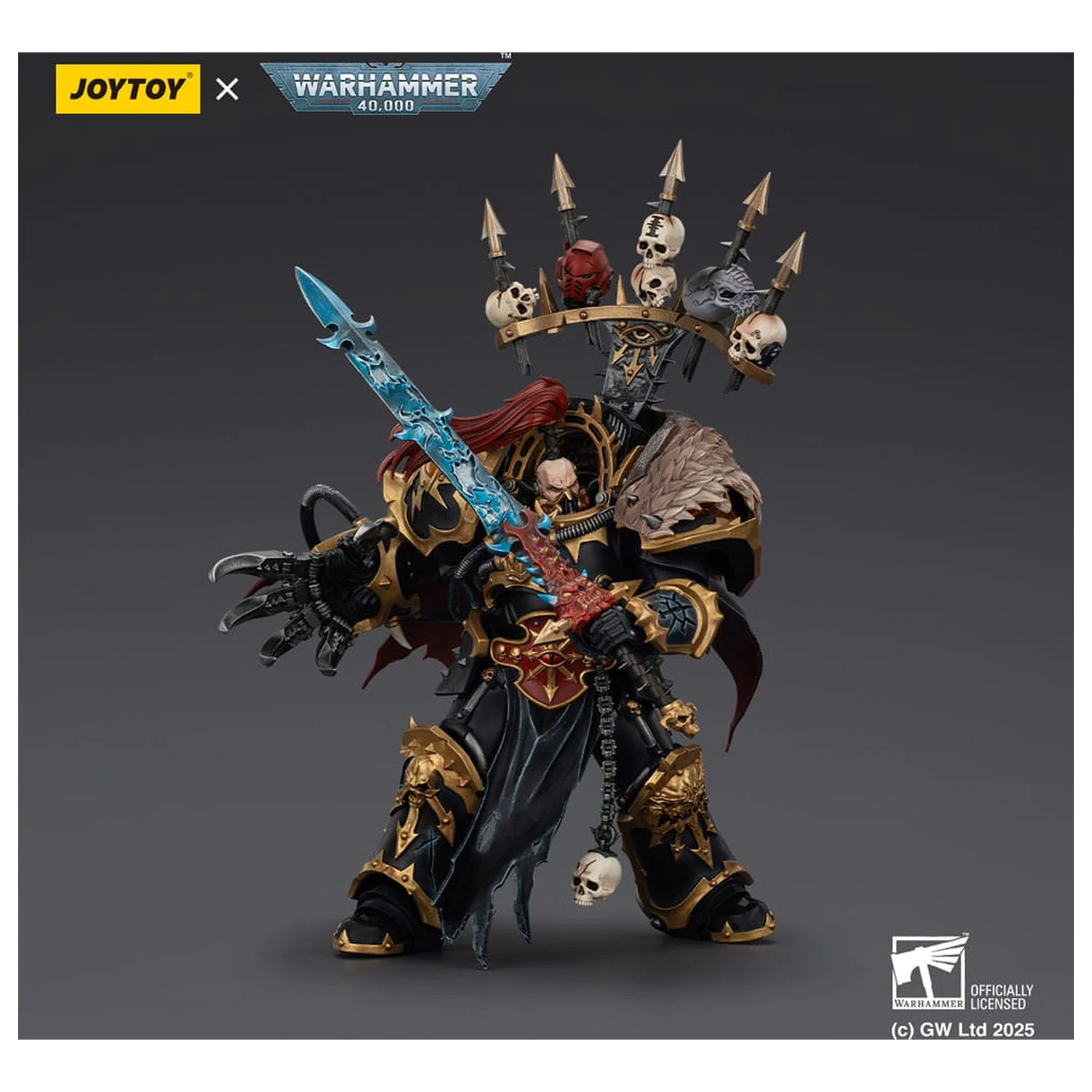 Warhammer 40,000 Action Figure  Black Legion Abaddon the Despoiler with Drach'nyen and the Talo 16 cm fotografija proizvoda