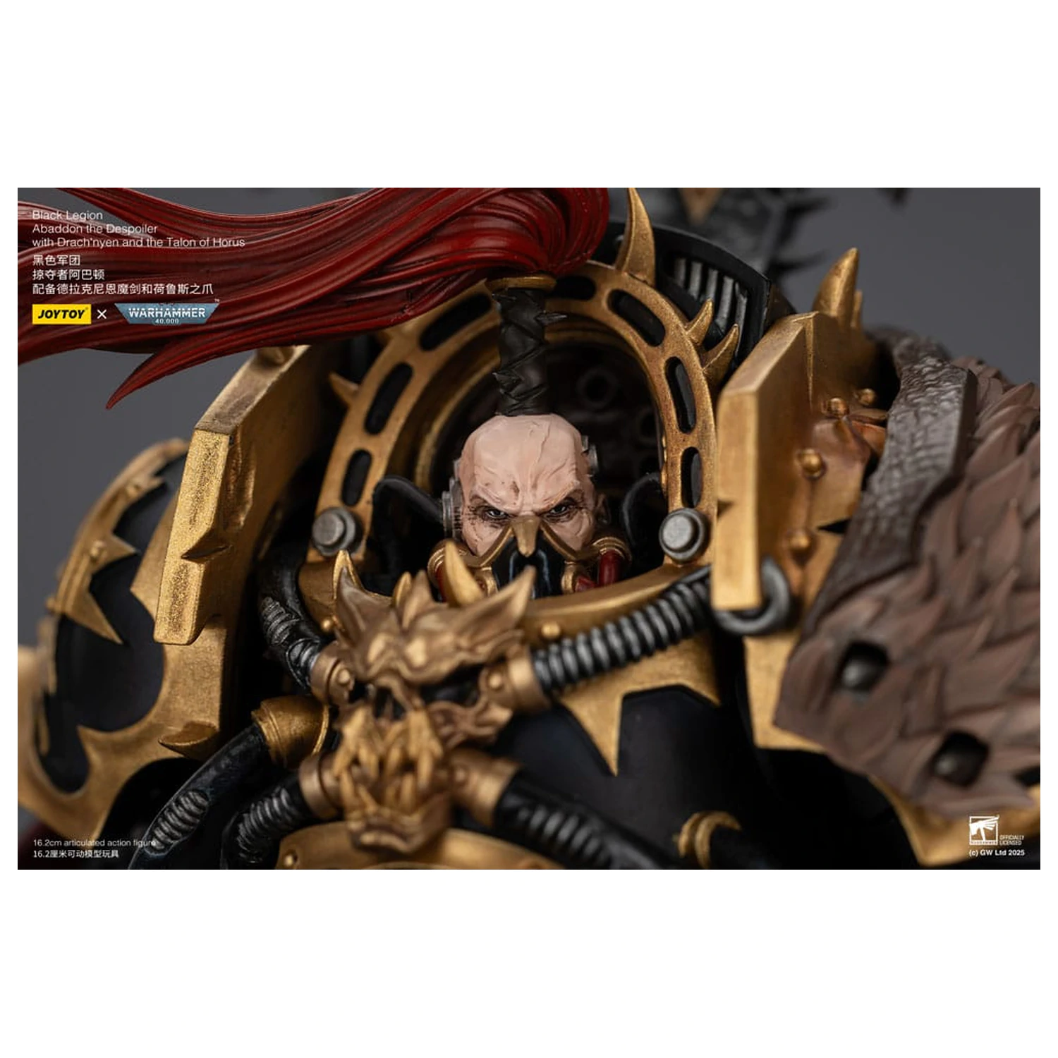 Warhammer 40,000 Action Figure  Black Legion Abaddon the Despoiler with Drach'nyen and the Talo 16 cm fotografija proizvoda