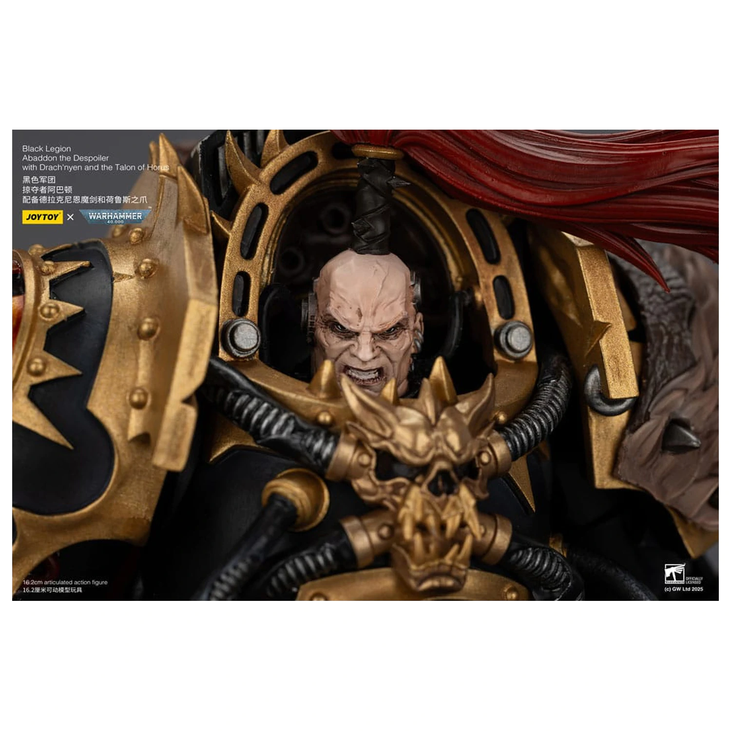 Warhammer 40,000 Action Figure  Black Legion Abaddon the Despoiler with Drach'nyen and the Talo 16 cm fotografija proizvoda