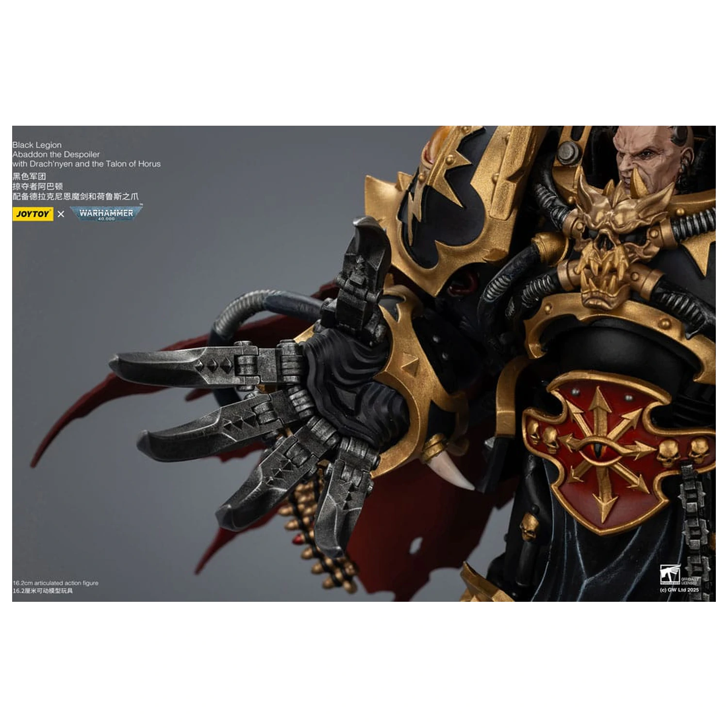 Warhammer 40,000 Action Figure  Black Legion Abaddon the Despoiler with Drach'nyen and the Talo 16 cm fotografija proizvoda