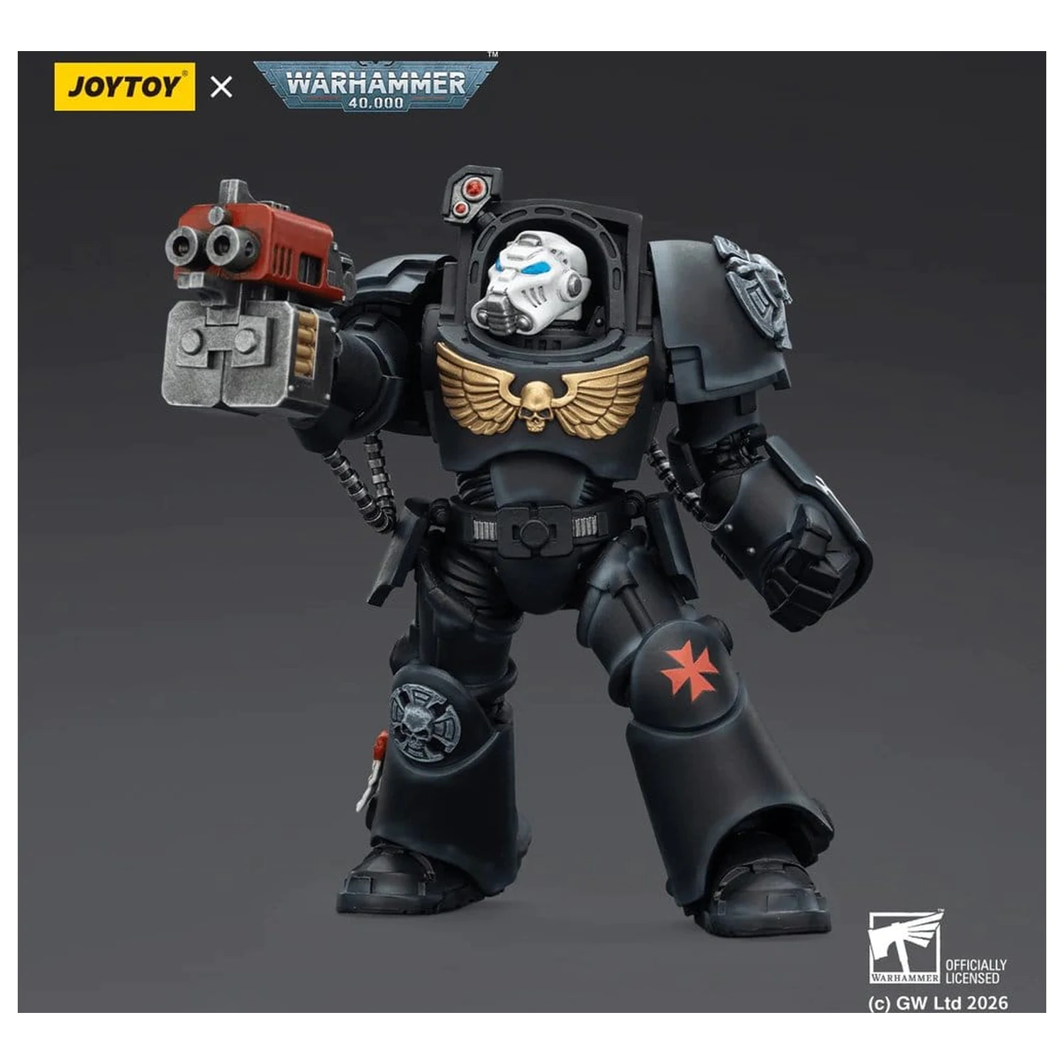 Warhammer 40,000 figurica Black Templars Terminator 2 s Power Fist i Storm Bolter, 14 cm fotografija proizvoda