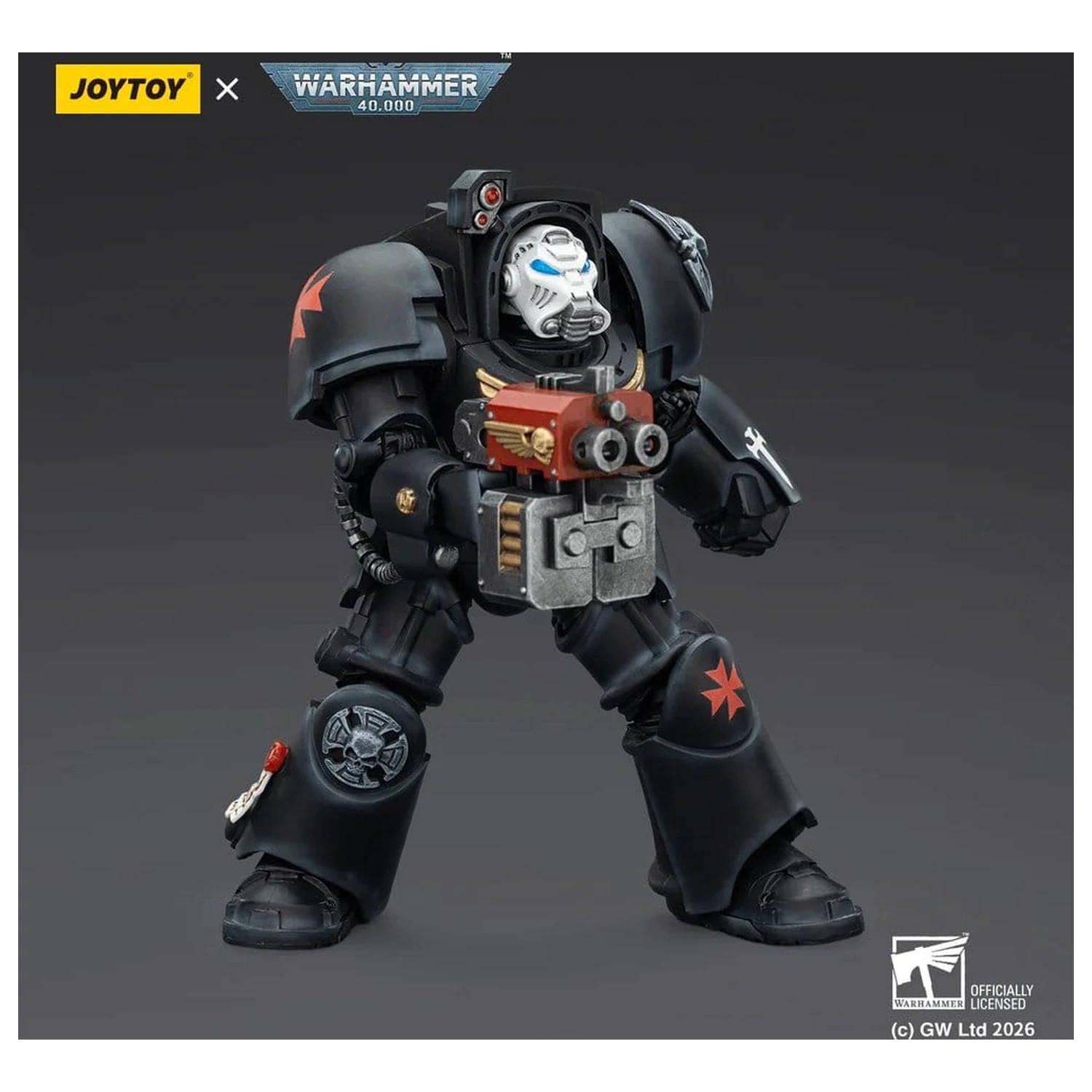 Warhammer 40,000 figurica Black Templars Terminator 2 s Power Fist i Storm Bolter, 14 cm fotografija proizvoda