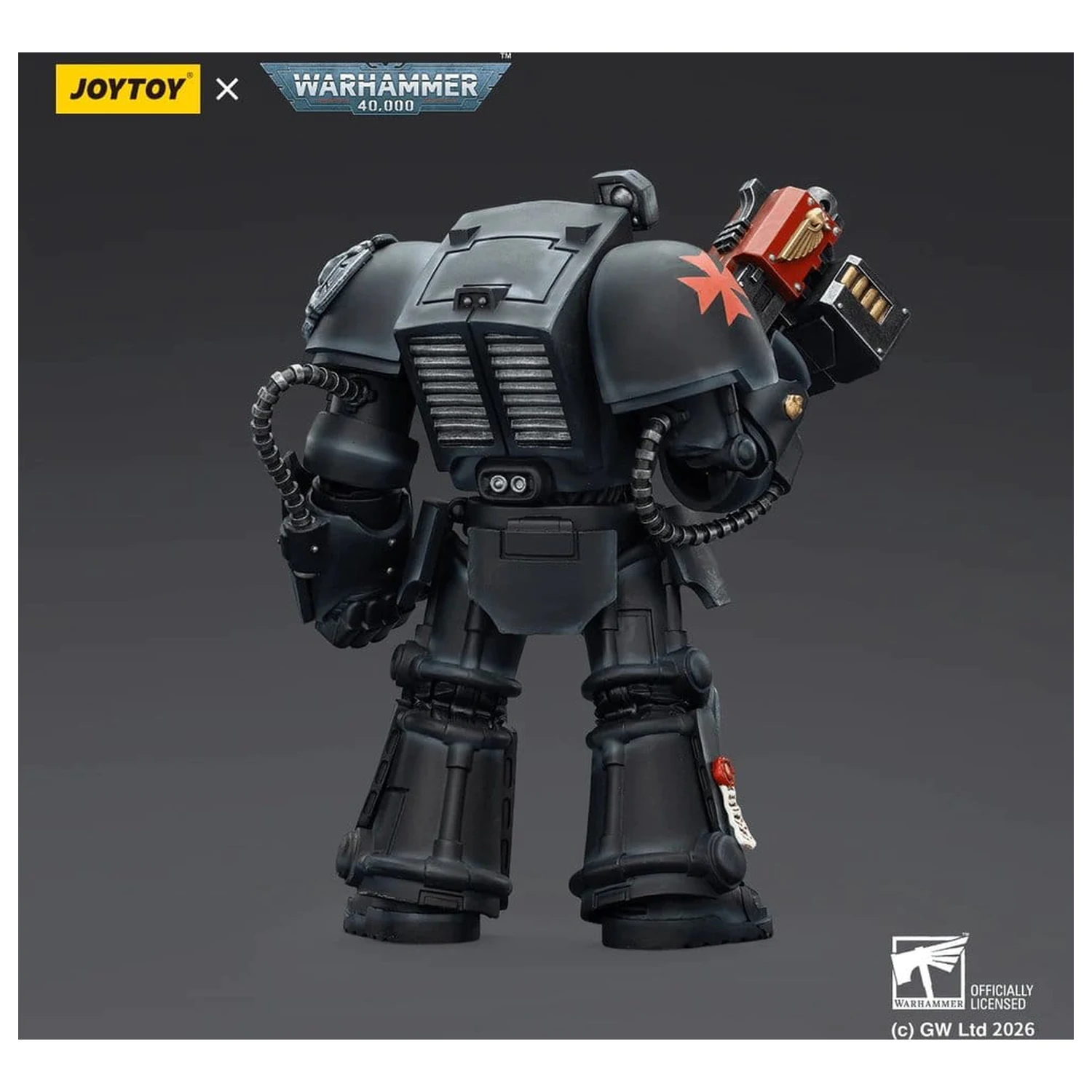 Warhammer 40,000 figurica Black Templars Terminator 2 s Power Fist i Storm Bolter, 14 cm fotografija proizvoda