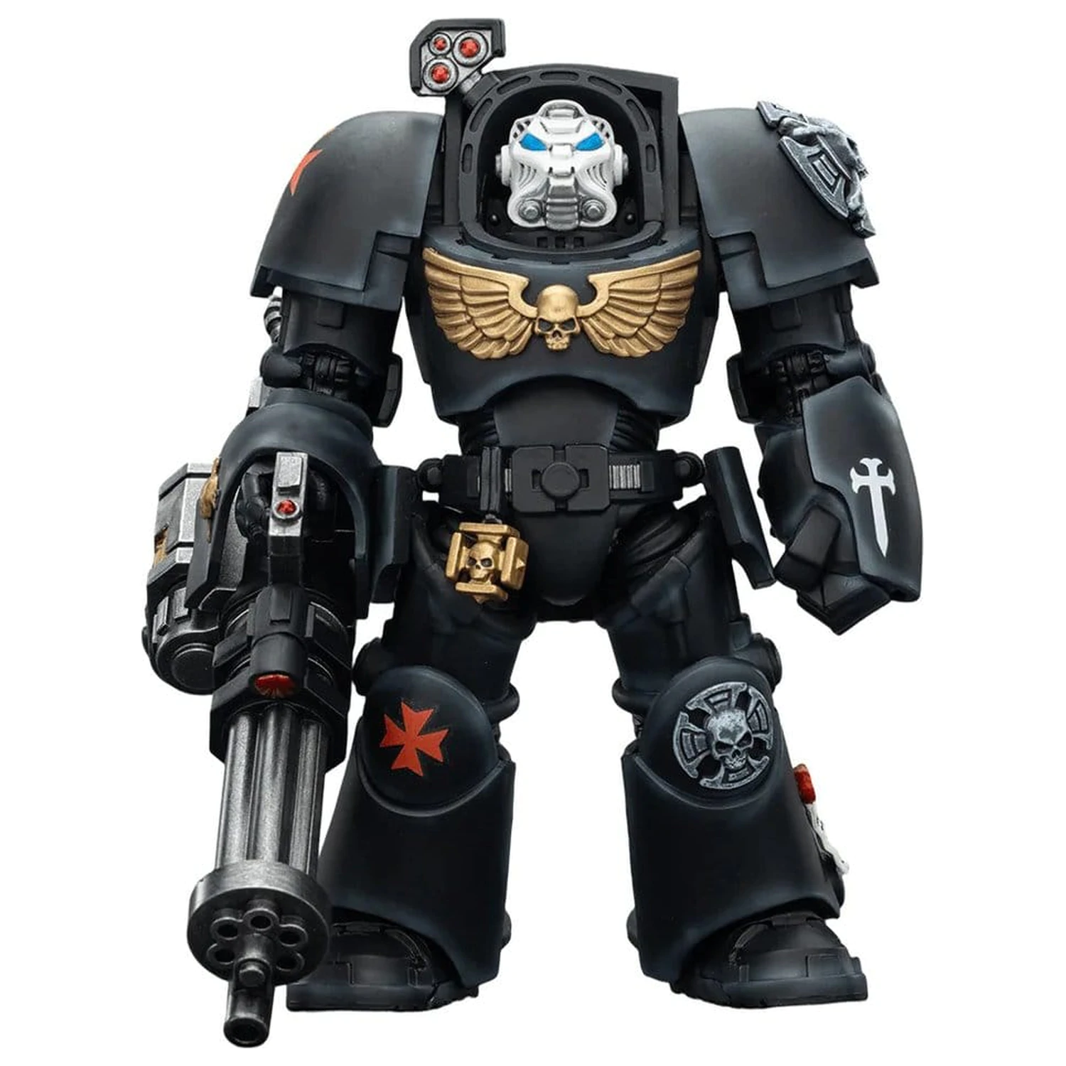 Warhammer 40,000 akcijska figura Black Templars Terminator 3 s Power Fistom i Assault Cannonom 14 cm fotografija proizvoda
