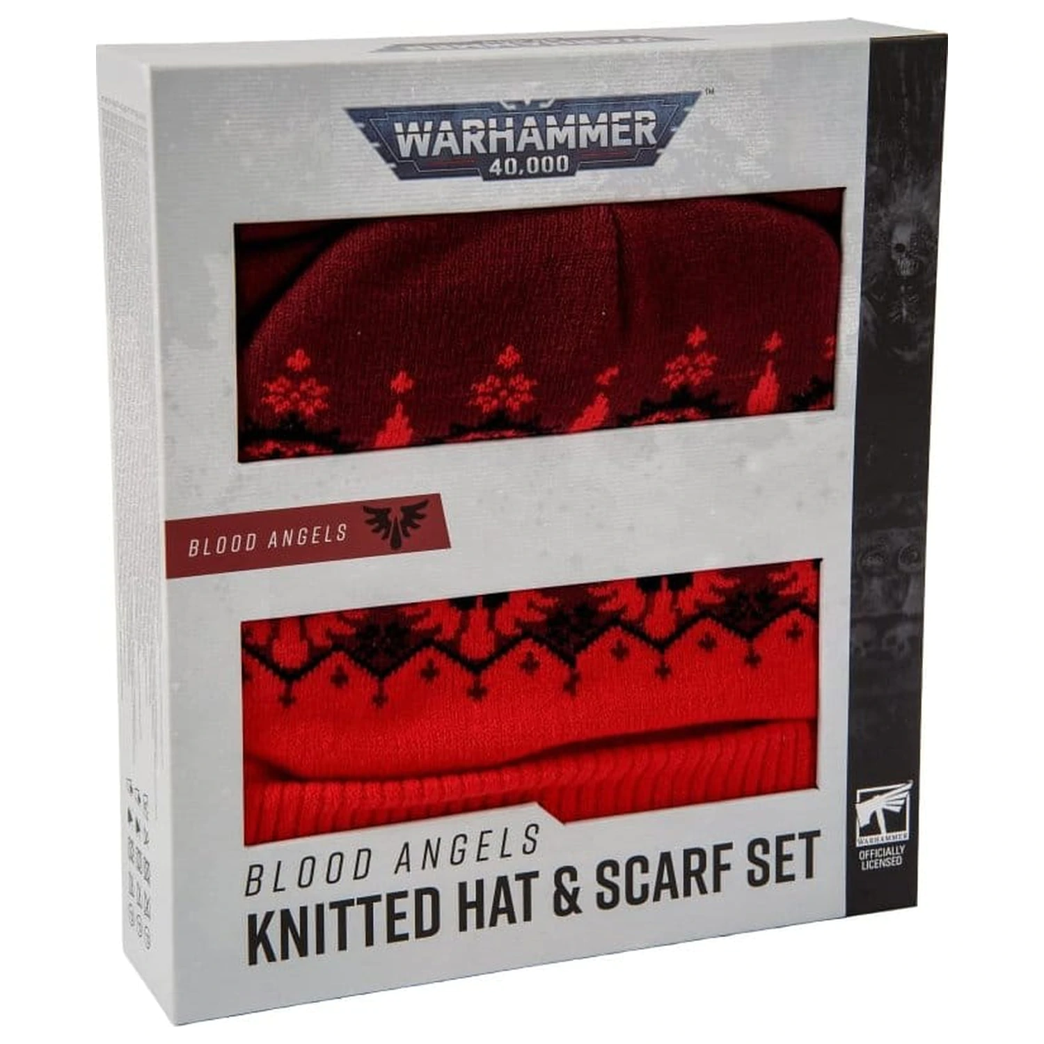 Warhammer 40,000 pleteni kapa i šal set Blood Angels 27 cm fotografija proizvoda