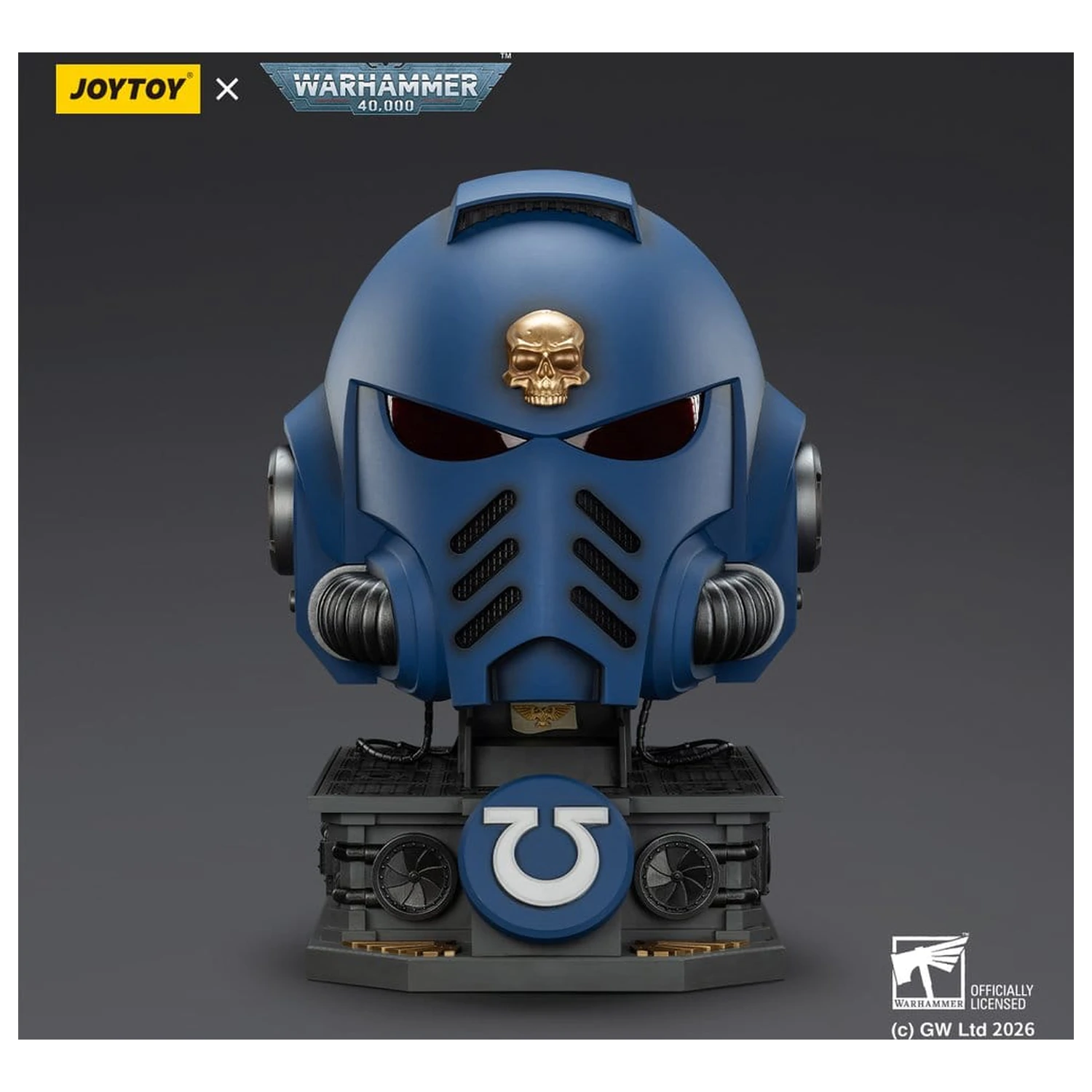 Warhammer 40,000 Captain MkX Kaciga & Stalak za prikaz Ultramarines 44 cm fotografija proizvoda