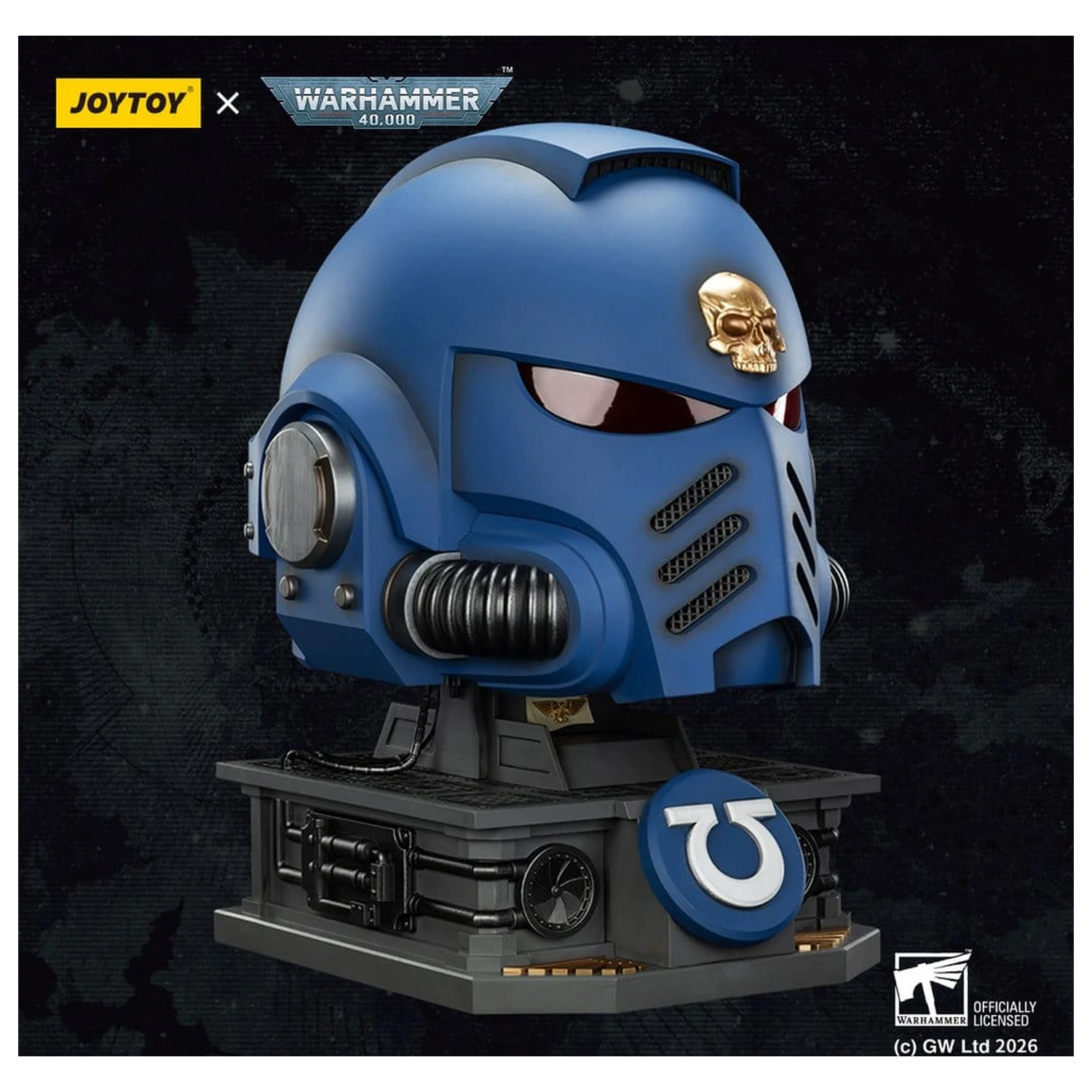 Warhammer 40,000 Captain MkX Kaciga & Stalak za prikaz Ultramarines 44 cm fotografija proizvoda