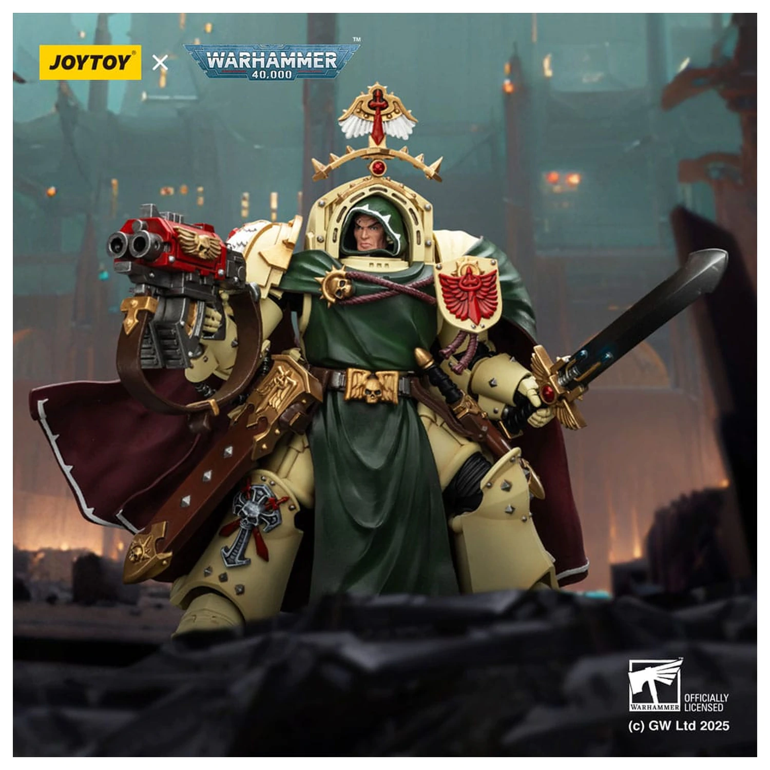 Warhammer 40,000: Dark Angels akcijska figura Belial Grand Master of The Deathwing With the Sword of Silence and Storm Bolter 14 cm fotografija proizvoda
