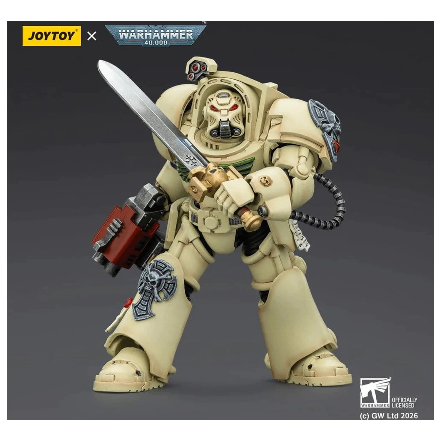 Warhammer 40,000 Action Figura Dark Angels Deathwing Terminator 1 s Power Swordom i Storm Bolterom 14 cm fotografija proizvoda